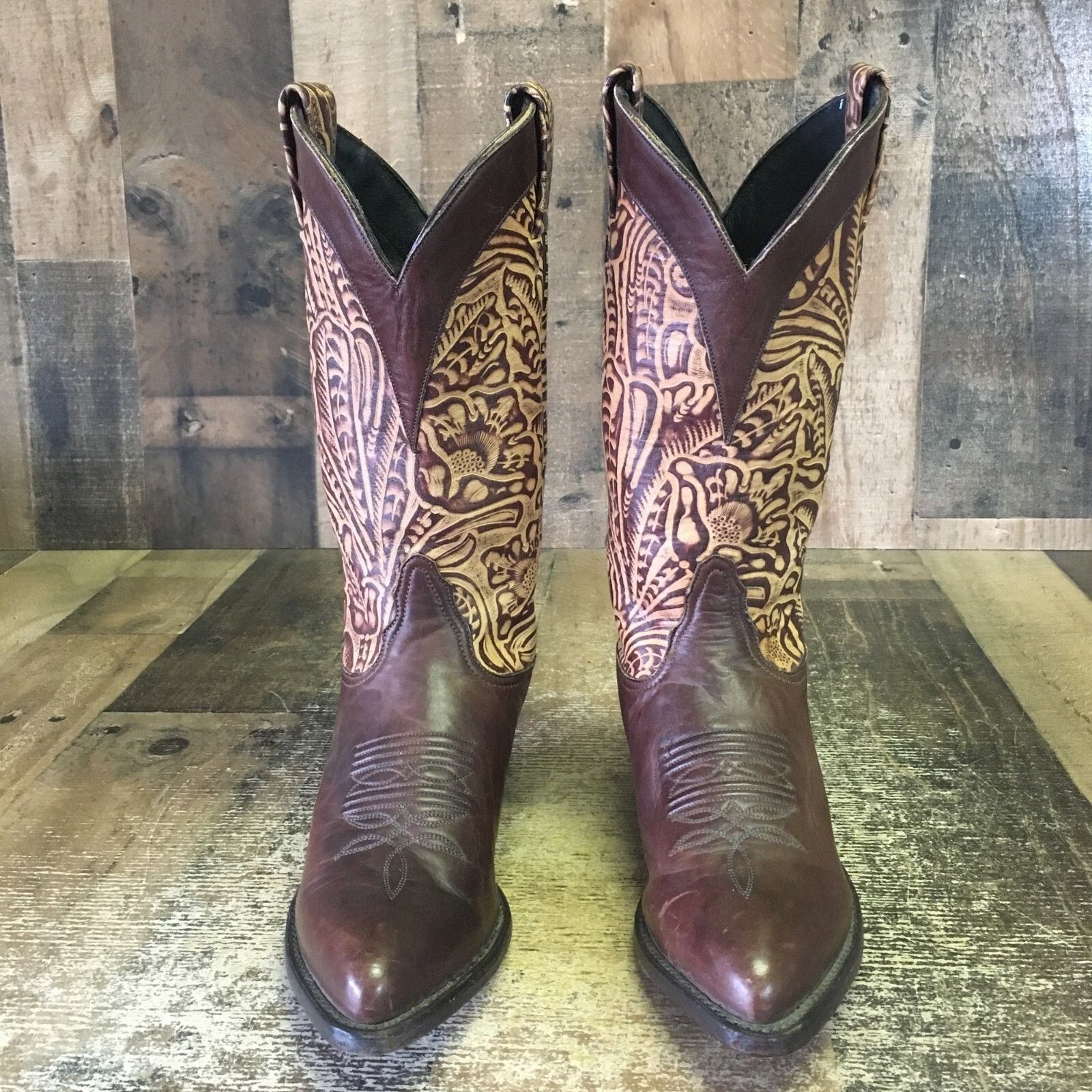Tony Lama Tony Lama L0139 Vintage Western Cowboy Boots Womens 6 M Size US 6 / IT 36 - 6 Thumbnail