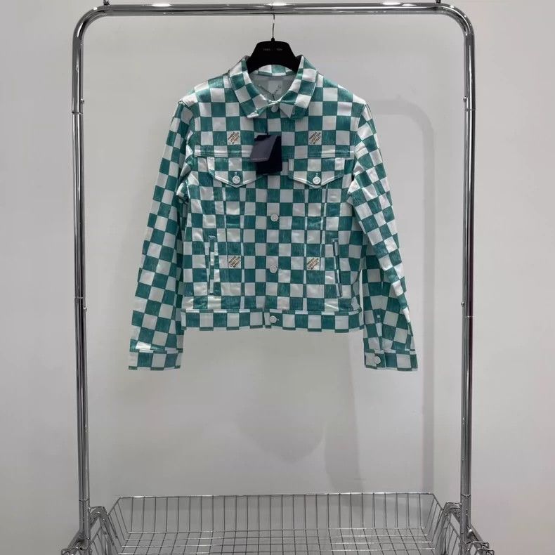 Louis Vuitton louis vuitton Green checkerboard jacket 2501-Nextarrow Size US S / EU 44-46 / 1 - 1 Thumbnail