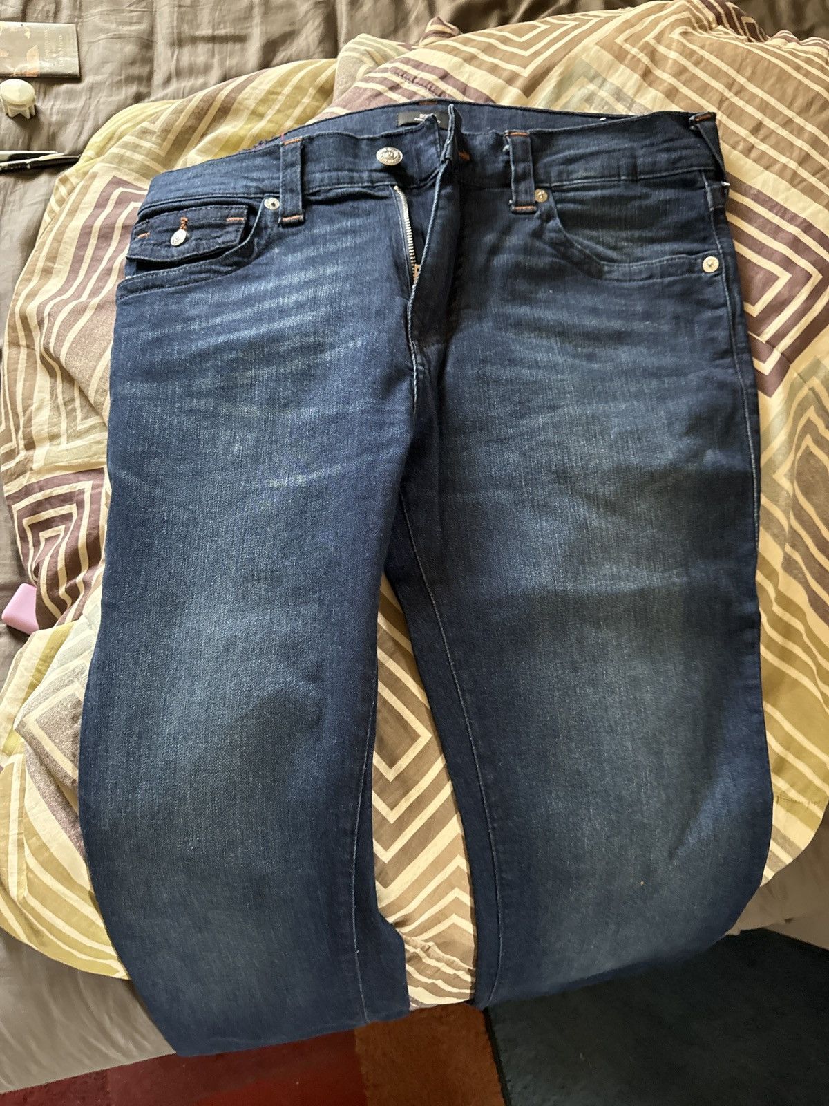 True Religion Rocco Relaxed Skinny Jeans W34 Size US 34 / EU 50 - 3 Thumbnail