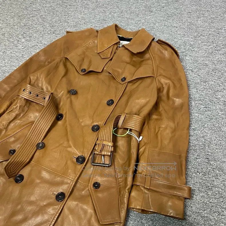 Saint Laurent Paris Saint Laurent Paris Brown padded leather trench coat Size XS / US 0-2 / IT 36-38 - 5 Thumbnail