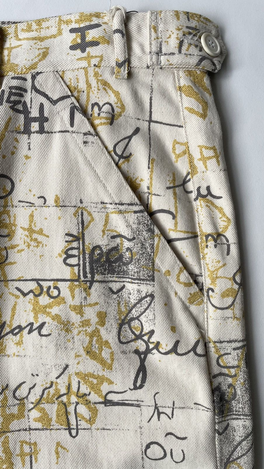 Comme des Garcons S/S 07 ‘Text Print’ Utility Trousers Size US 36 / EU 52 - 7 Thumbnail