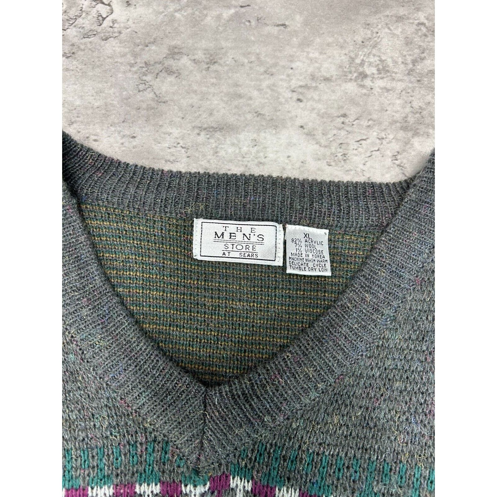 Sears Vintage 80s/90s Sears Ribbed Pull Over Knit Sweater Size XL Size US XL / EU 56 / 4 - 3 Thumbnail