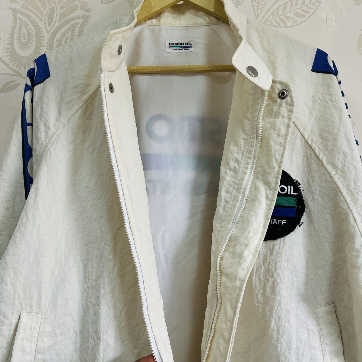 Japanese Brand Vintage 80s Cosmo Oil Racing Staff Bomber Jacket Size US L / EU 52-54 / 3 - 12 Thumbnail