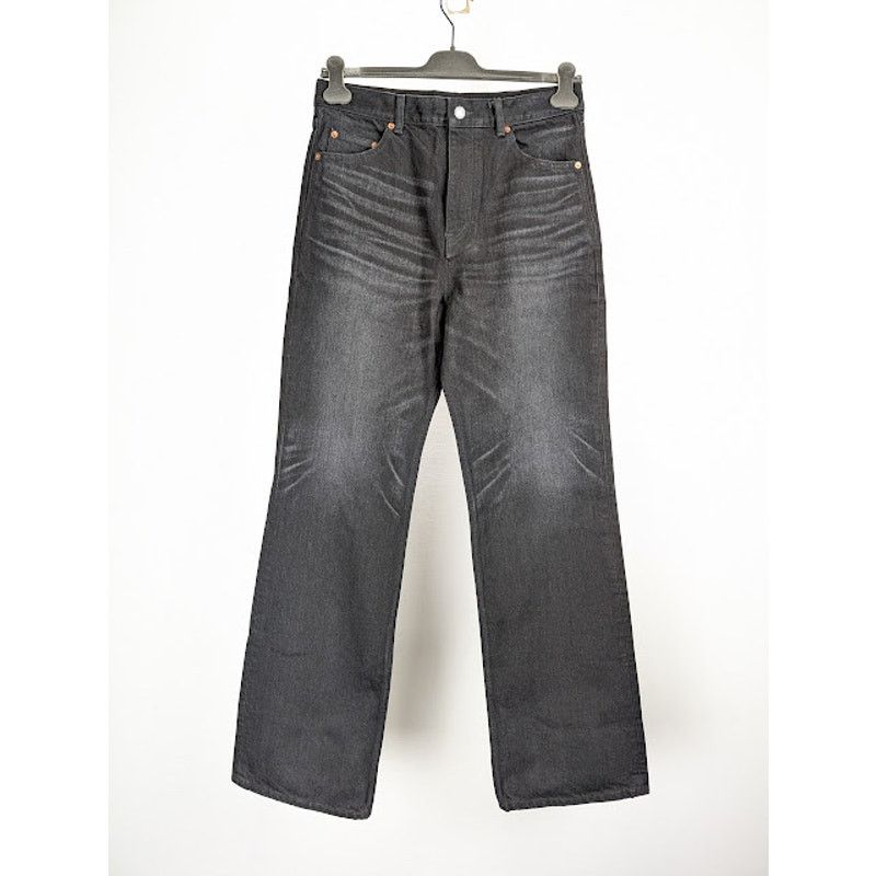Saint Laurent Paris o1rshd1 D35 70's Flare Denim Jeans in Black Size US 33 - 1 Thumbnail