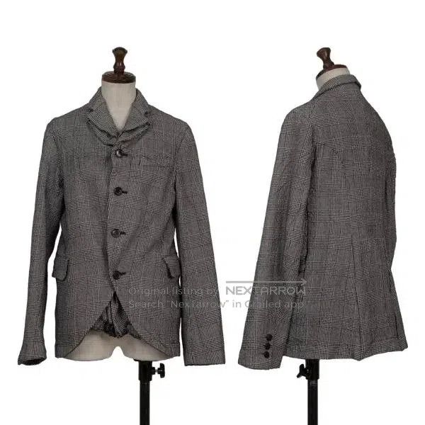 Comme des Garcons Comme Des Garcons Gray vintage houndstooth jacket top Size XS / US 0-2 / IT 36-38 - 1 Thumbnail