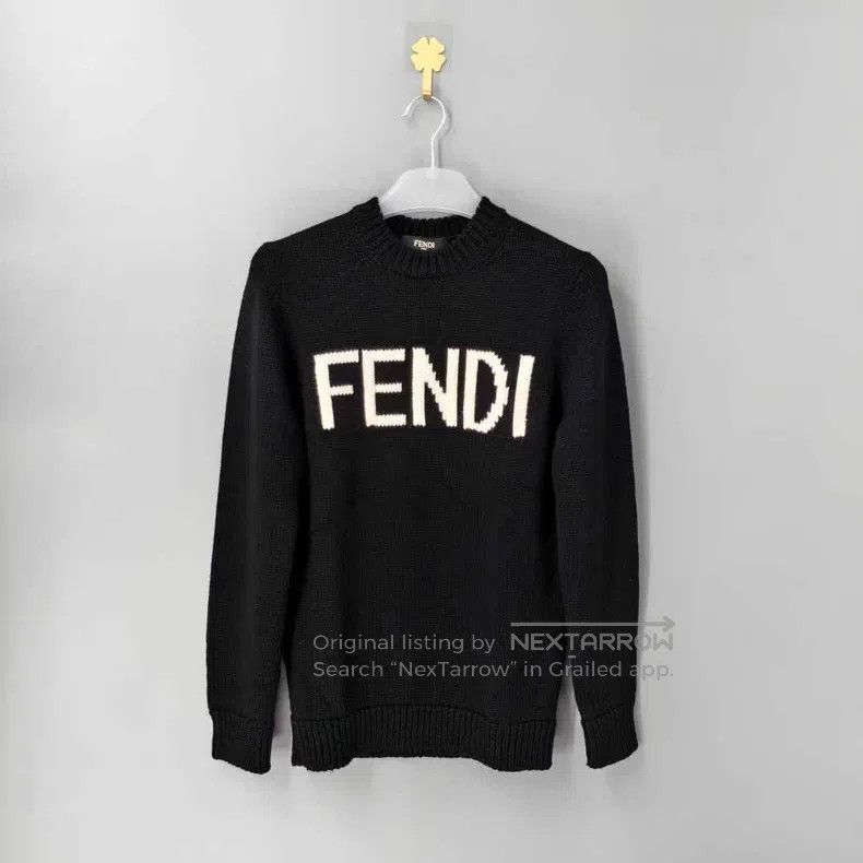Fendi Fendi Chest Letter Big Logo Sweater Size US S / EU 44-46 / 1 - 1 Thumbnail