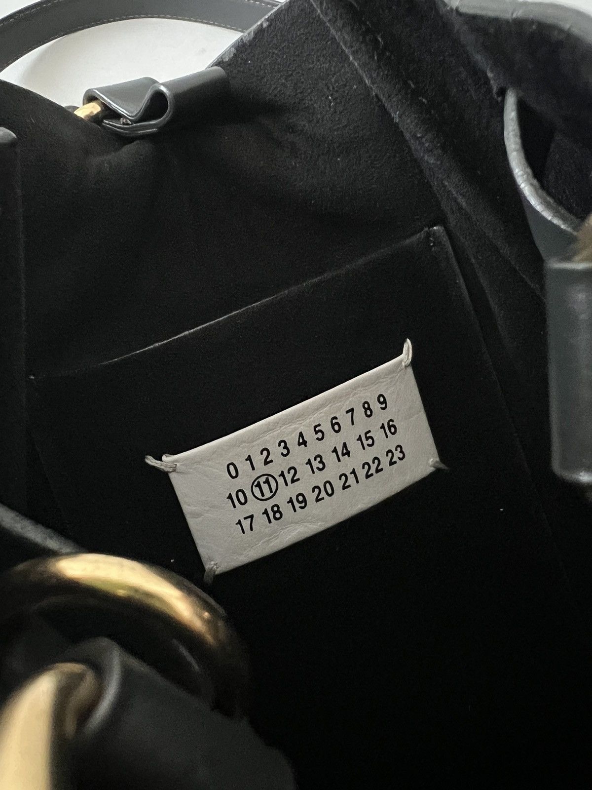 Maison Margiela Maison Margiela Large Nubuck Leather Bucket Bag In Dark Grey Size ONE SIZE - 13 Thumbnail
