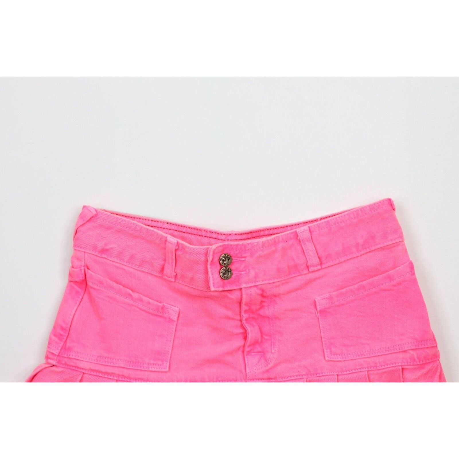 Vintage × Von Dutch Vintage Y2K Von Dutch Distressed Barbie Denim Jean Skirt Size 26" / US 2 / IT 38 - 2 Thumbnail