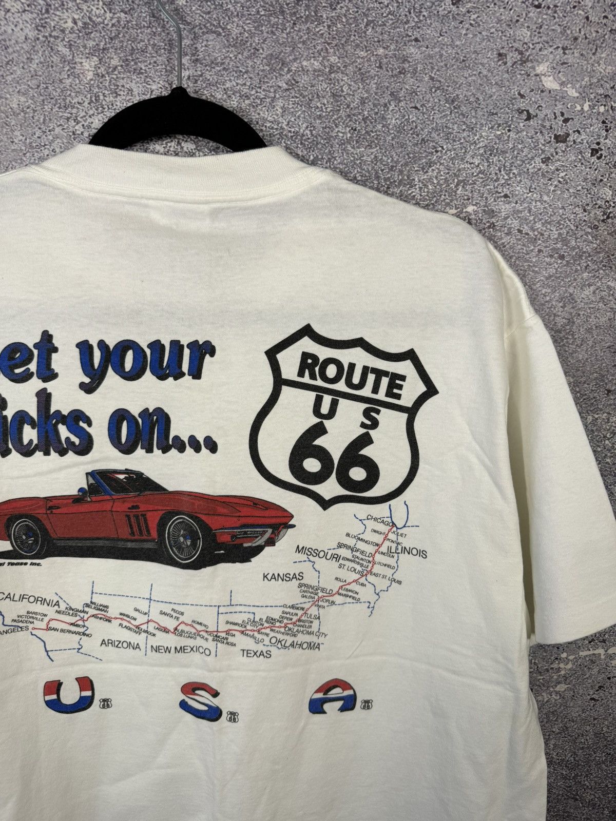 Route 66 × Vintage Vintage Single Stitch Route 66 Souvenir T-Shirt Made in USA Size US L / EU 52-54 / 3 - 10 Thumbnail