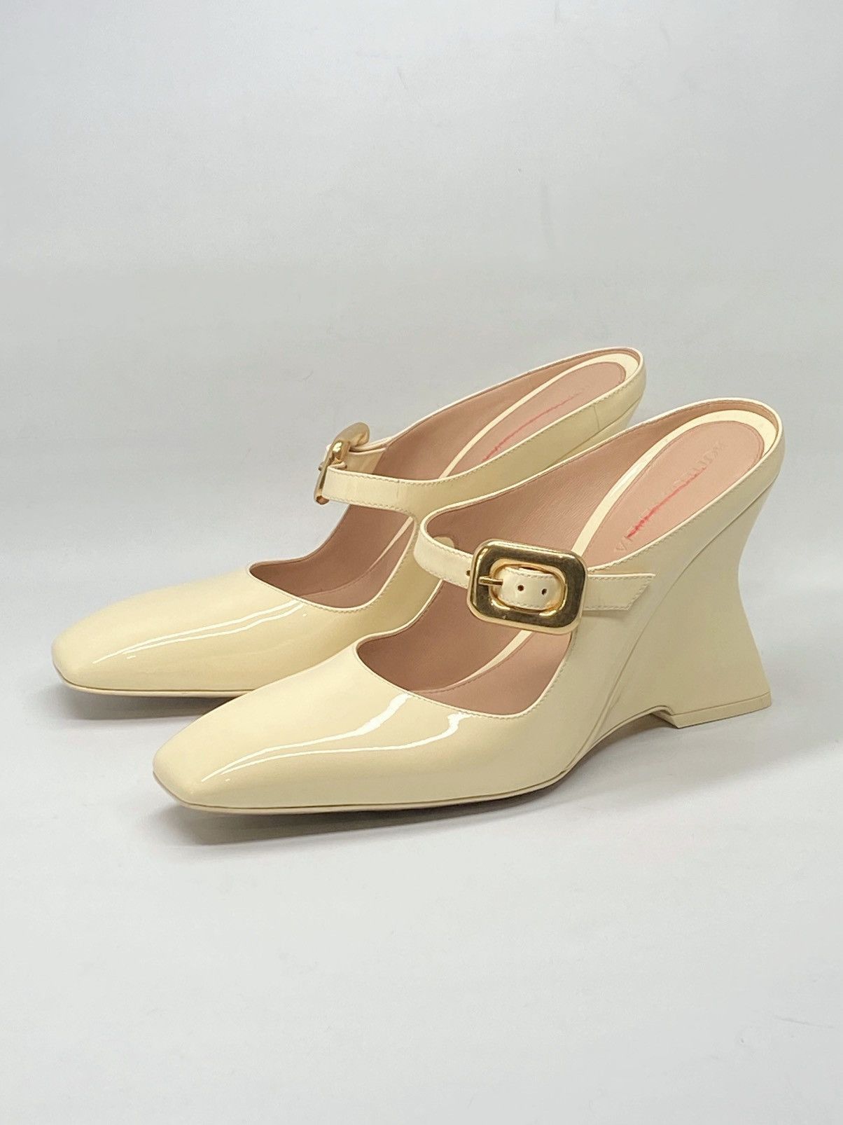 Bottega Veneta Bottega Veneta Comet Mary Jane Wedge Pumps size 37.5 Size US 7.5 / IT 37.5 - 6 Thumbnail