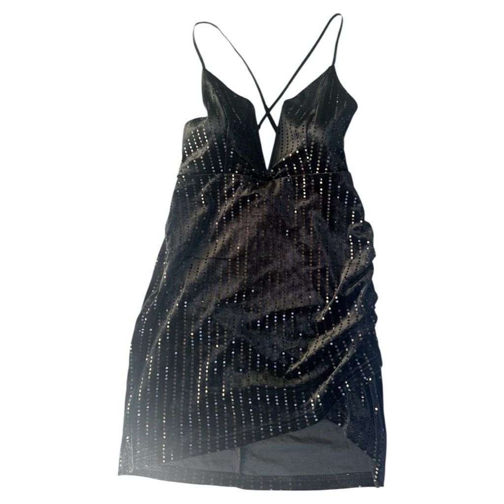 Forever 21 Forever 21 Black Sequin Mini Dress Size S Size S / US 4 / IT 40 - 2 Thumbnail