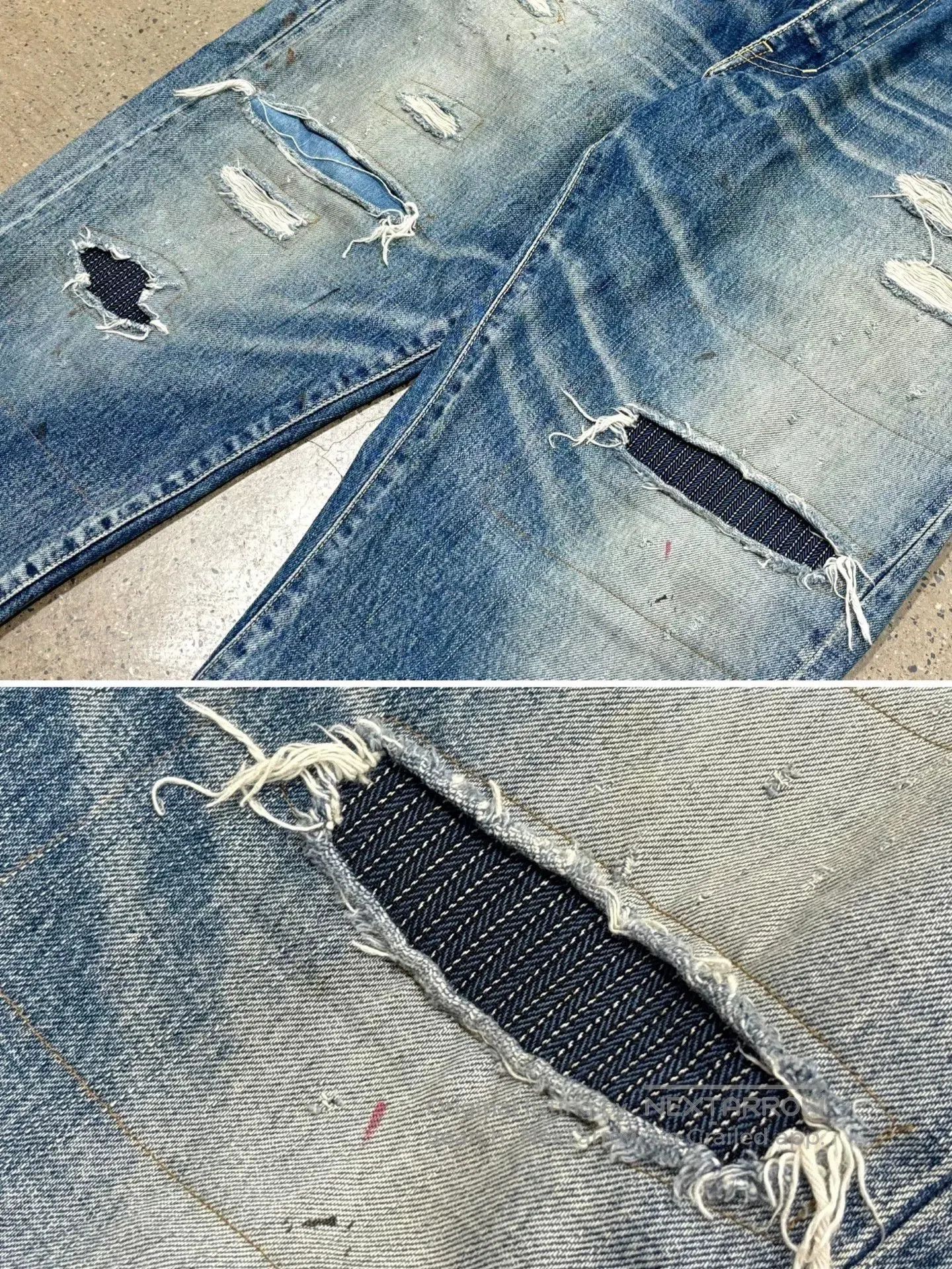 Visvim visvim tacked crash jeans for casual style. Size US 36 / EU 52 - 3 Thumbnail