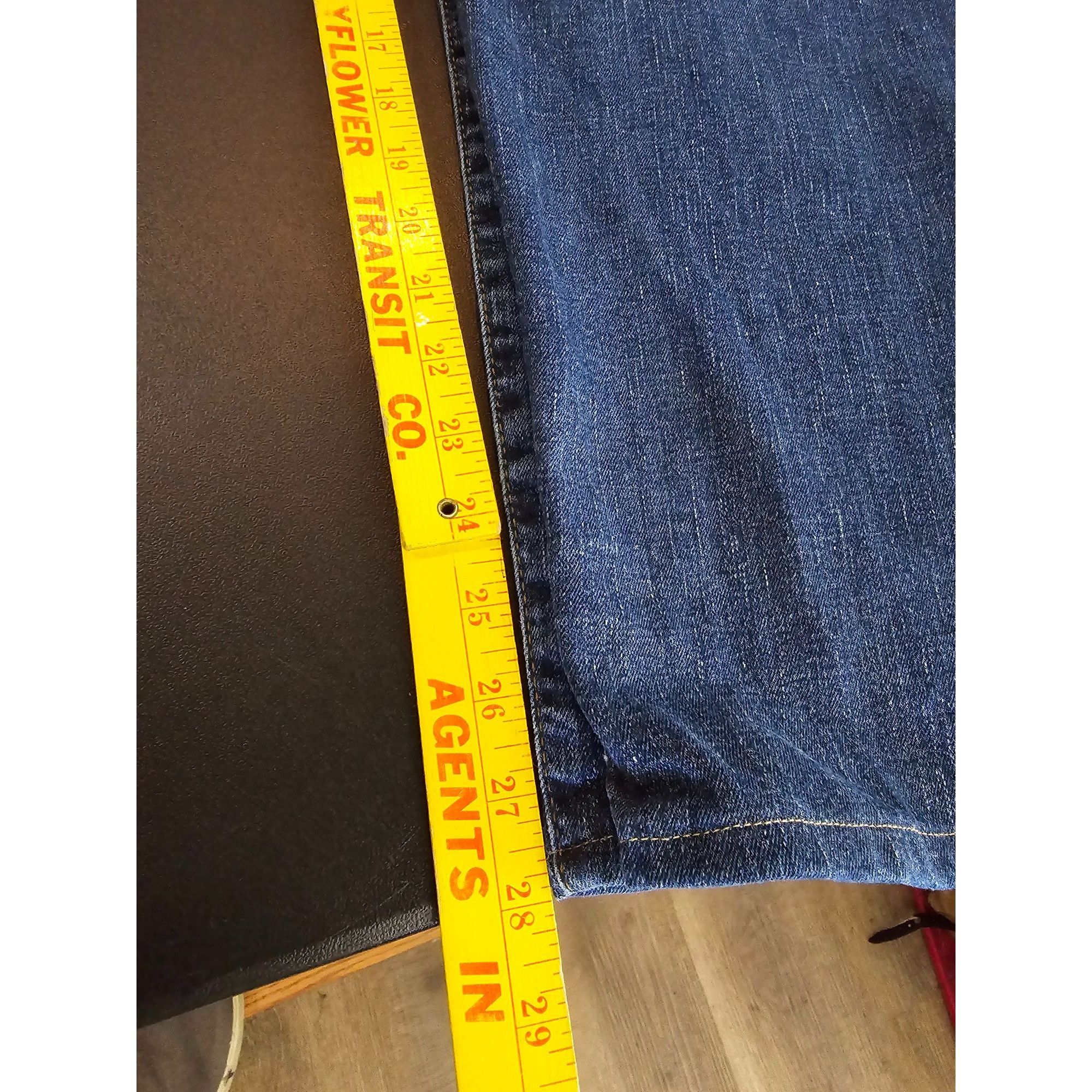 Lee Lee Slim Straight Jeans Size 40x30 Men's Denim Pants Blue Co Size US 28 / EU 44 - 9 Thumbnail