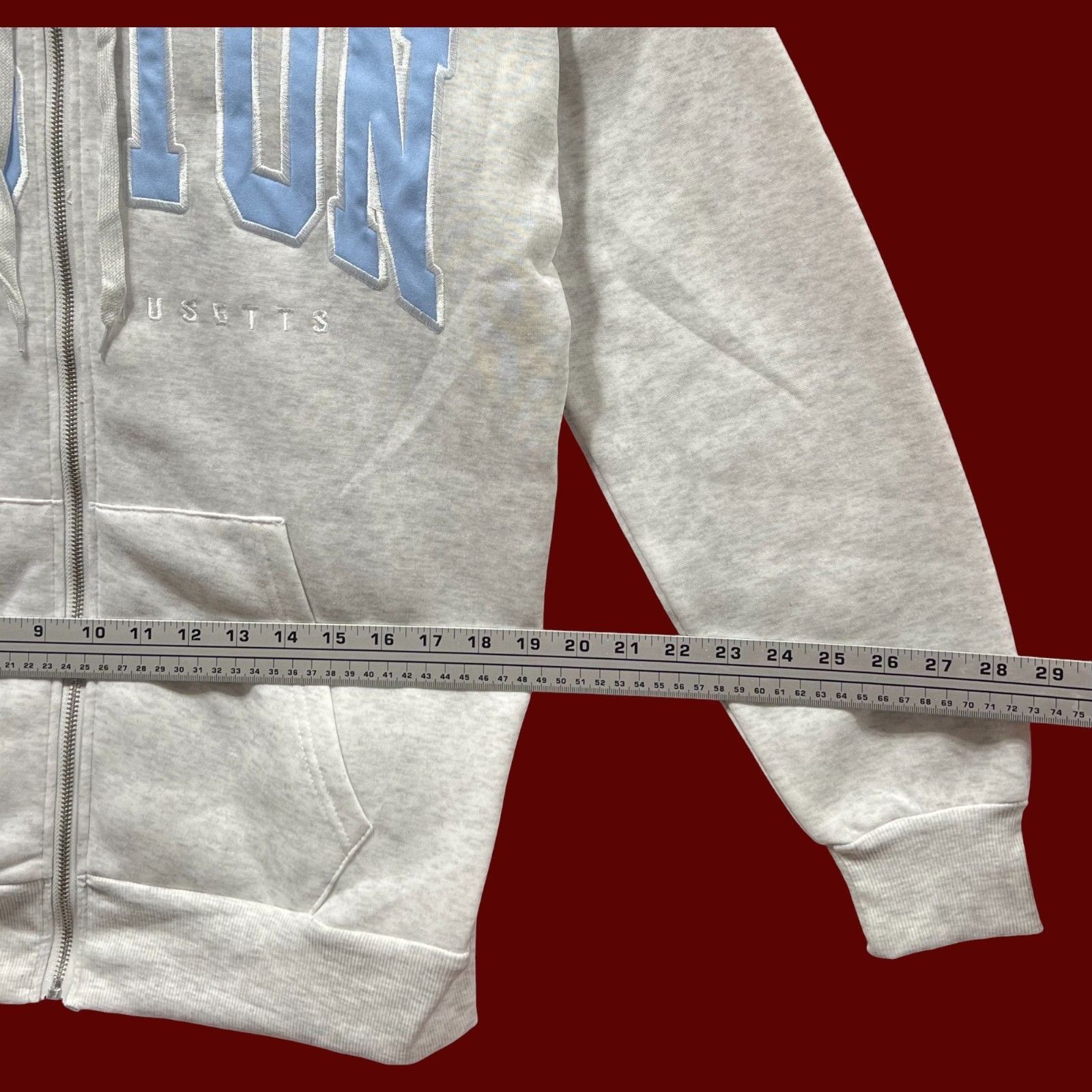 rue21 Rue 21 - Men's Long Sleeve Hooded Sweatshirt - Gray - Small Size US S / EU 44-46 / 1 - 4 Thumbnail