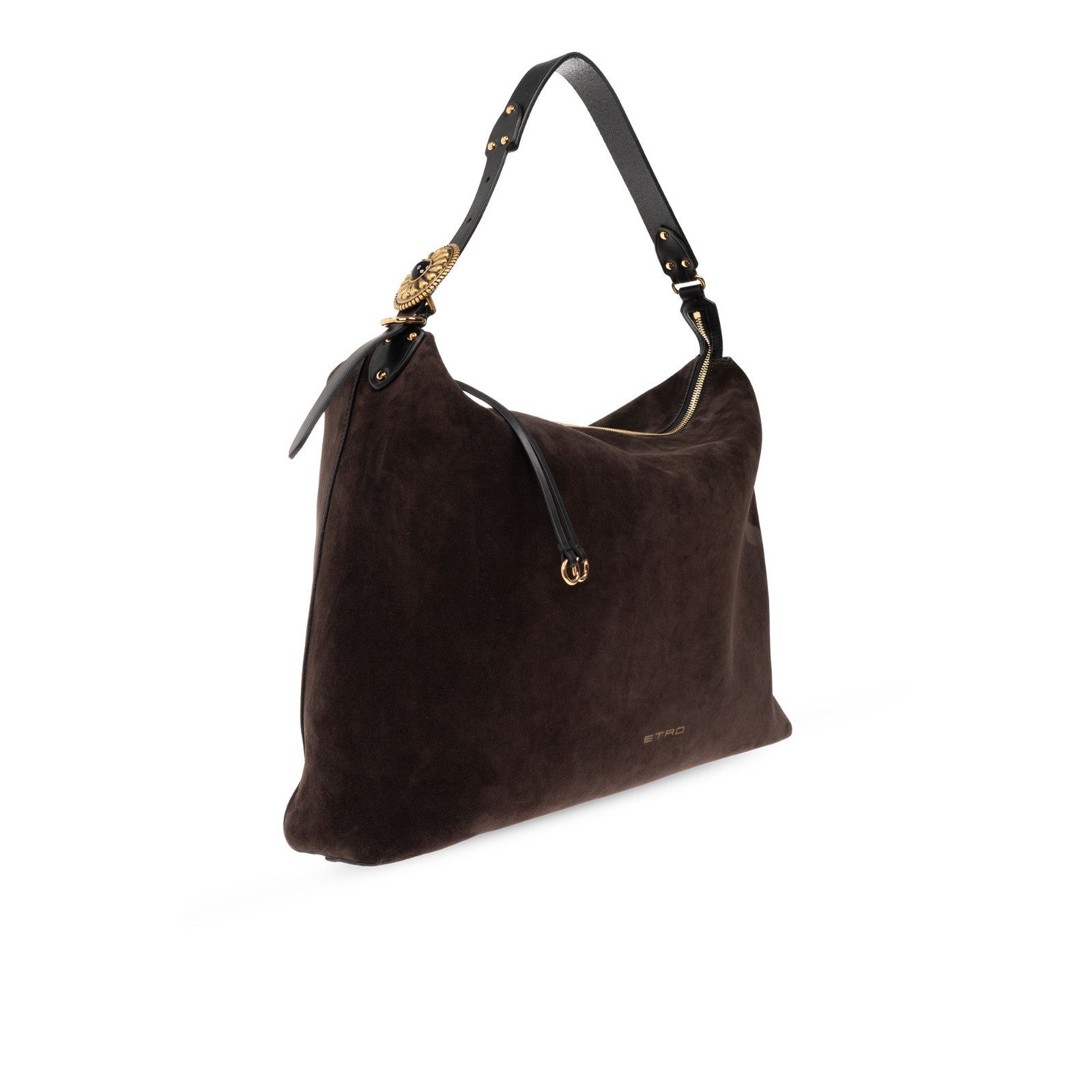 Etro ETRO Hobo Large Dark Brown Suede Shoulder Bag New & Authenti Size ONE SIZE - 3 Thumbnail