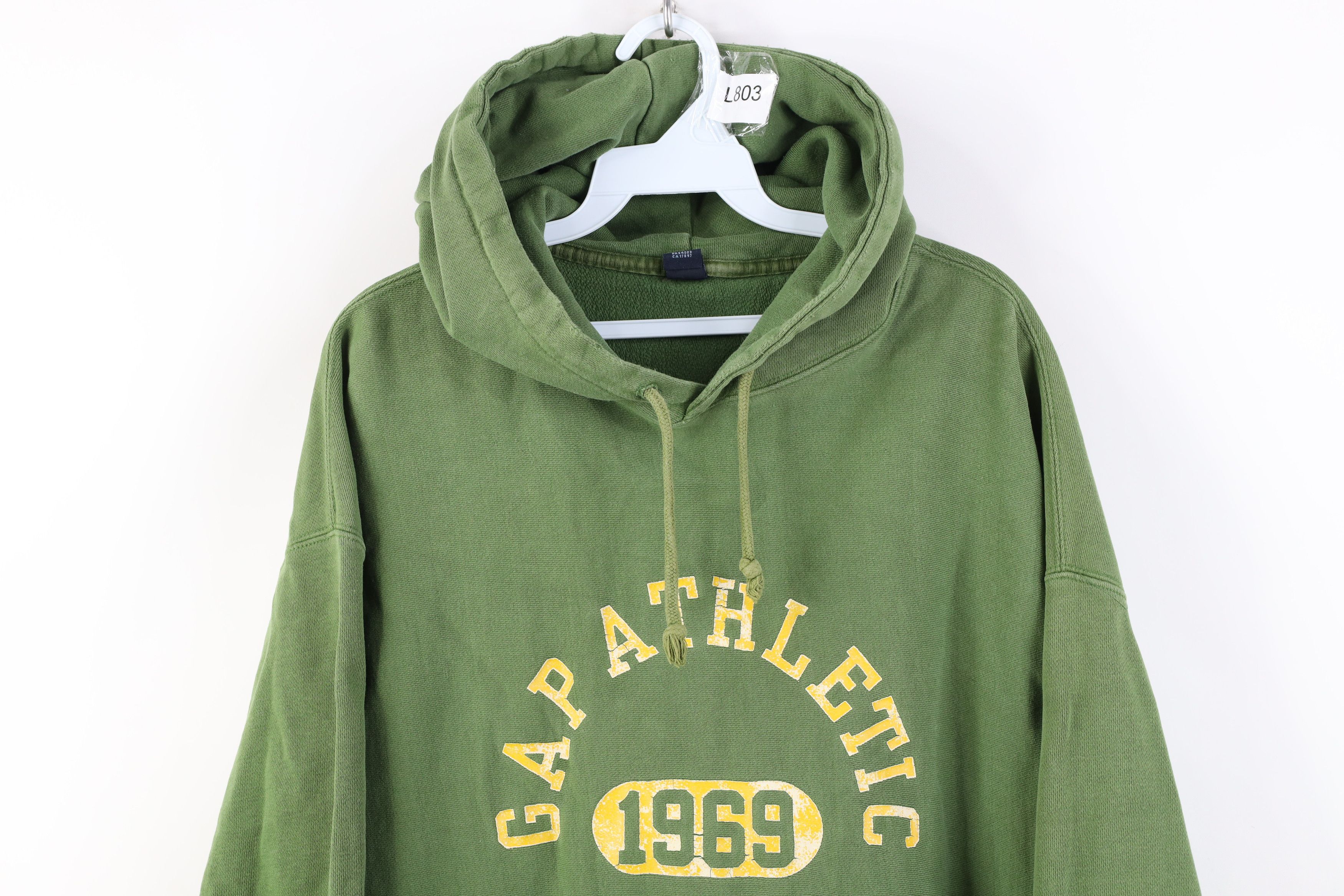 Gap Vintage Y2K 2002 Gap Athletic Heavyweight Reverse Hoodie Size US XL / EU 56 / 4 - 2 Thumbnail