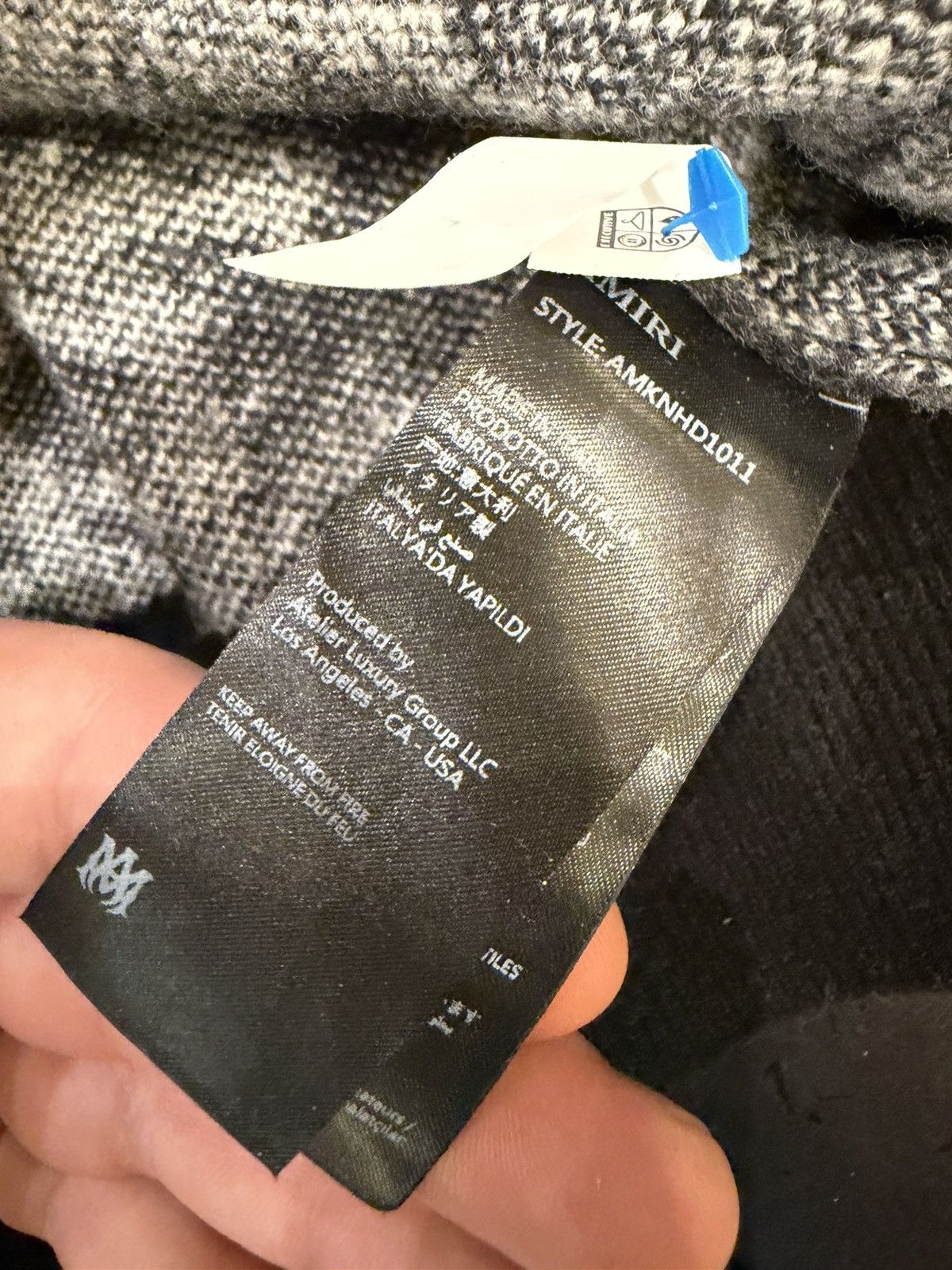 Amiri Amiri MA Monogram Knit Wool Zip Up Hoodie Size US M / EU 48-50 / 2 - 4 Thumbnail