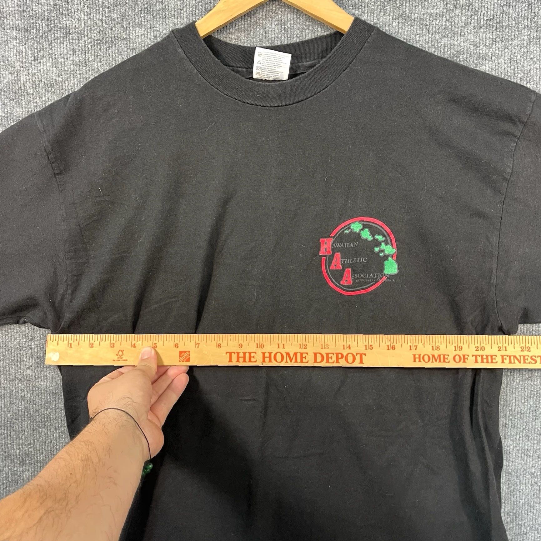 Hanes VINTAGE Hanes Beefy T-Shirt 90s Aloha Slo Pitch Graphic XL Black White Logo Men Short Sleeve Round Neck Size US XL / EU 56 / 4 - 6 Thumbnail
