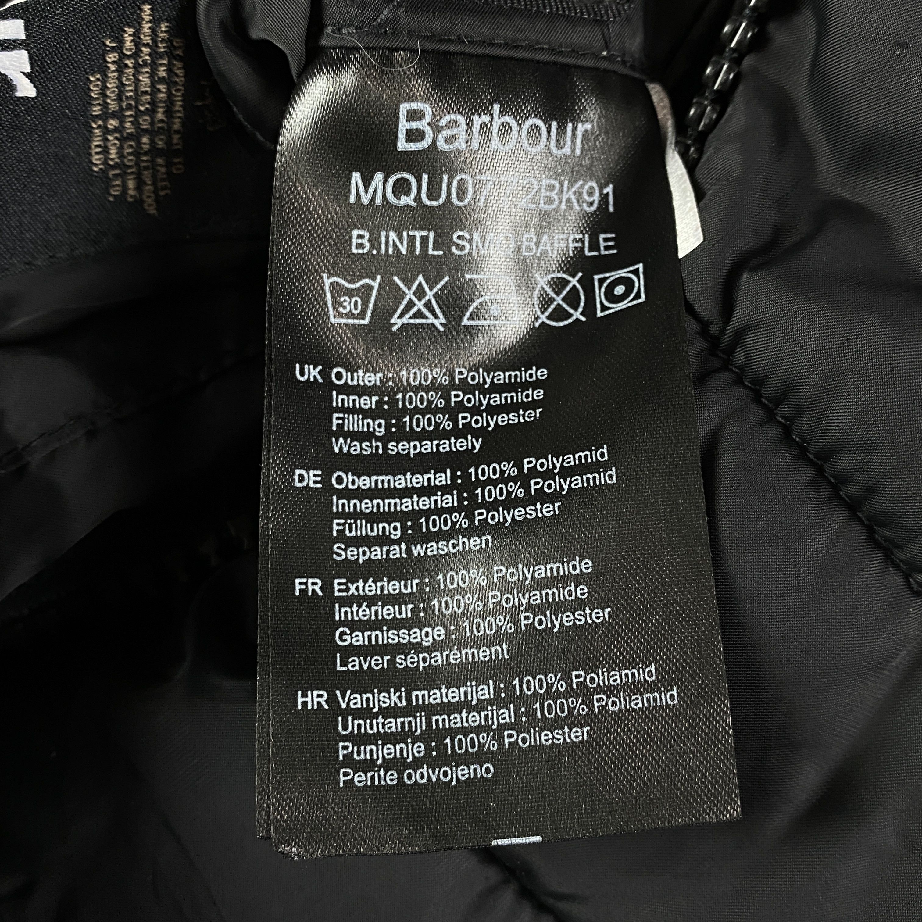 Barbour Mens Down Jacket Barbour Internatioanal SMQ Baffle Size S Size US S / EU 44-46 / 1 - 13 Thumbnail