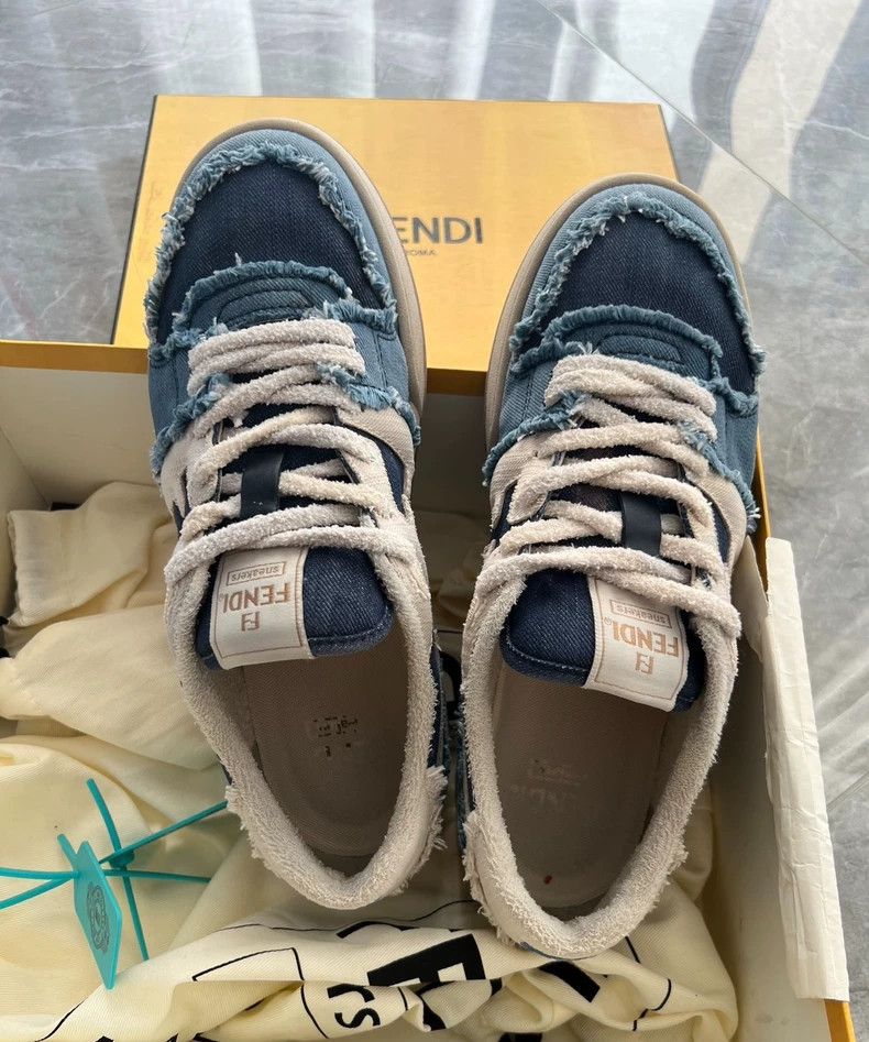 Fendi FENDI Cowboy blue casual shoes Size US 8 / EU 41 - 1 Thumbnail