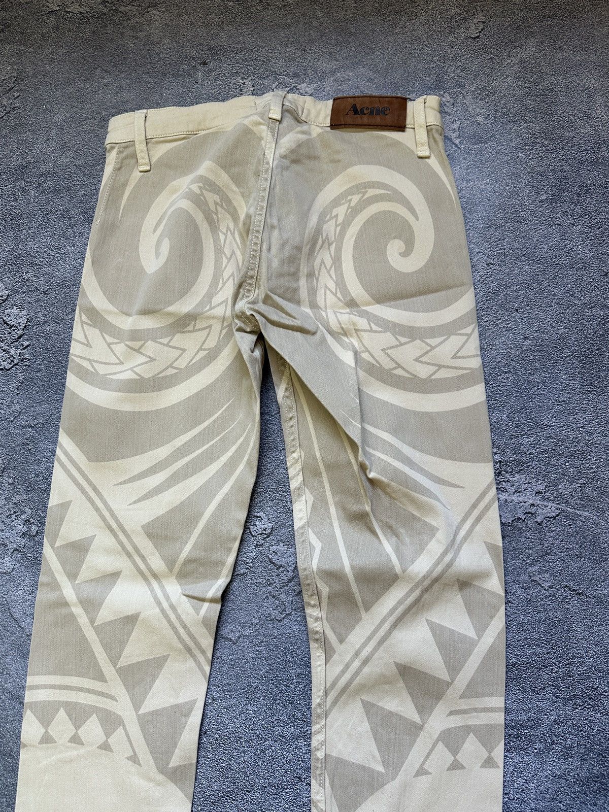 Acne Studios Vintage Acne Studios Flex Tattoo Aztec Skinny Pants Size 38 Size 27" / US 4 / IT 40 - 10 Thumbnail