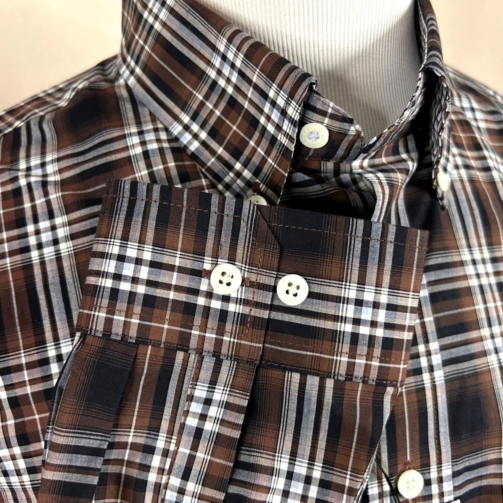 Vintage Cinch Large Rodeo Wear Brown Plaid Western Button Down Shirt Cotton Mens Size US L / EU 52-54 / 3 - 5 Thumbnail
