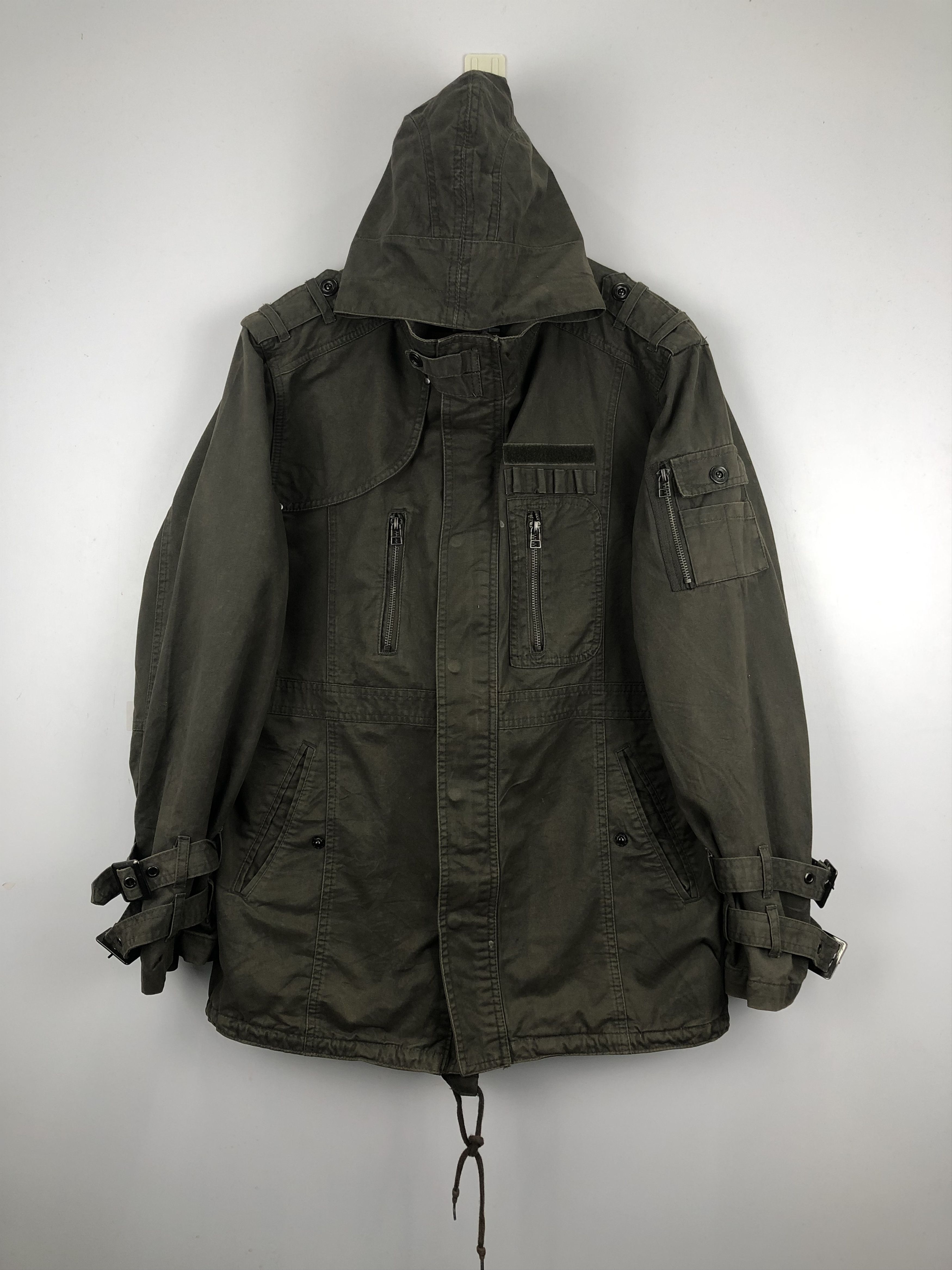 Japanese Brand Vintage Japanese Brand Military Style Hoodie Jacket J0740 Size US XL / EU 56 / 4 - 1 Thumbnail