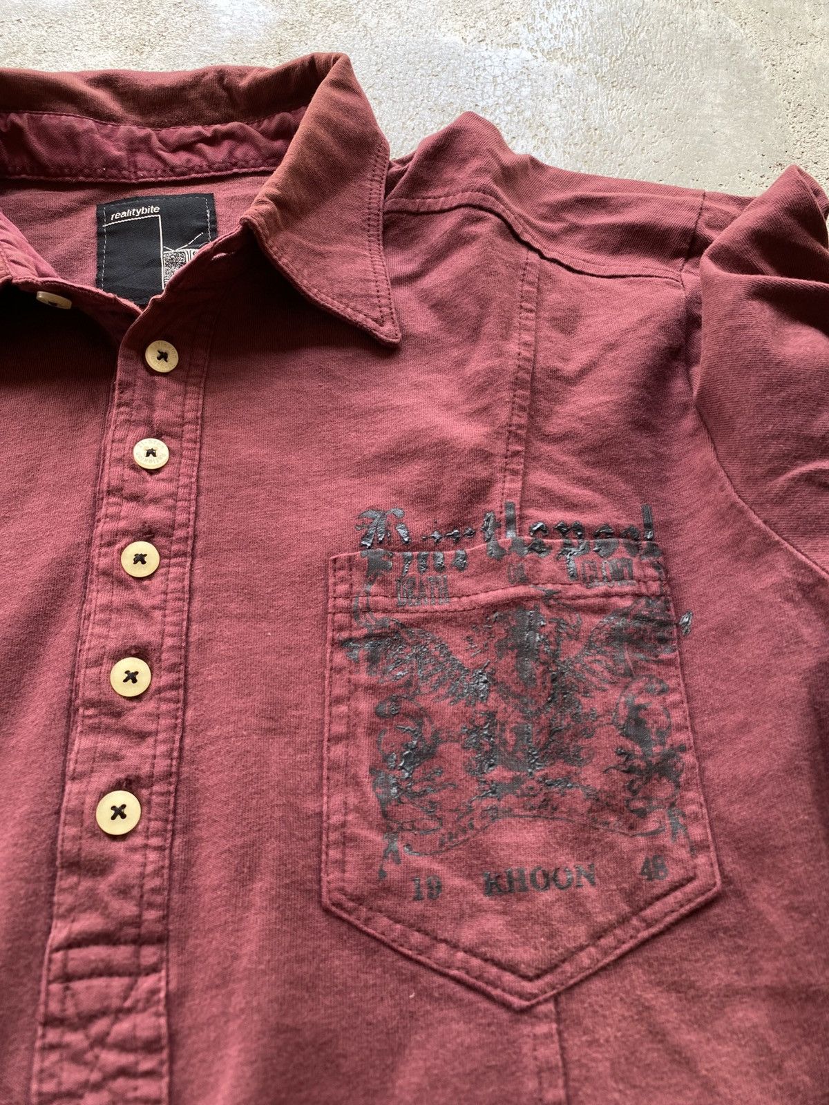If Six Was Nine × Japanese Brand × Le Grande Bleu (L.G.B.) Realitybite Japanese Poem Grunge Long Sleeve Ifsix Lgb Size US M / EU 48-50 / 2 - 5 Thumbnail