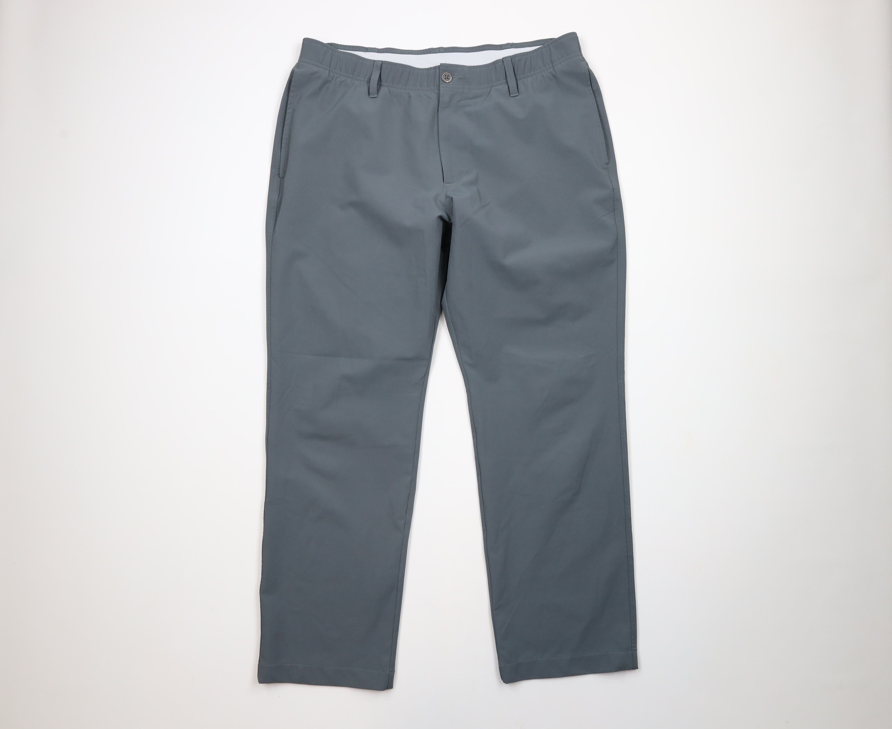 Under Armour × Vintage Under Armour Stretch Tech Golfing Golf Chino Pants Gray Size US 38 / EU 54 - 1 Thumbnail