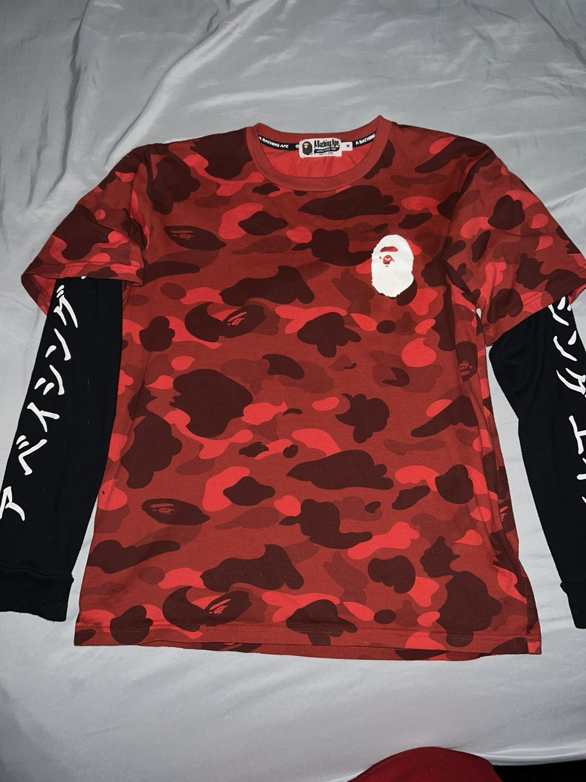 Bape Bape Katakana long sleeve tee Size US M / EU 48-50 / 2 - 1 Thumbnail