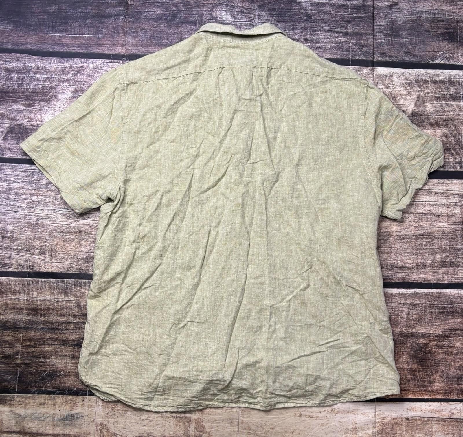 Banana Republic Banana Republic Shirt Mens Large Linen Blend Button Up Size US L / EU 52-54 / 3 - 3 Thumbnail