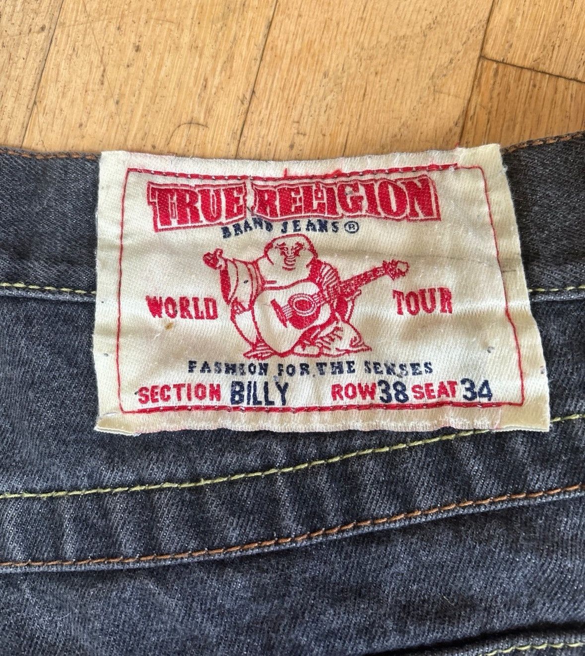 Japanese Brand × True Religion × Vintage Very Rare True Religion buddah Hindu Jorts Size US 38 / EU 54 - 4 Thumbnail