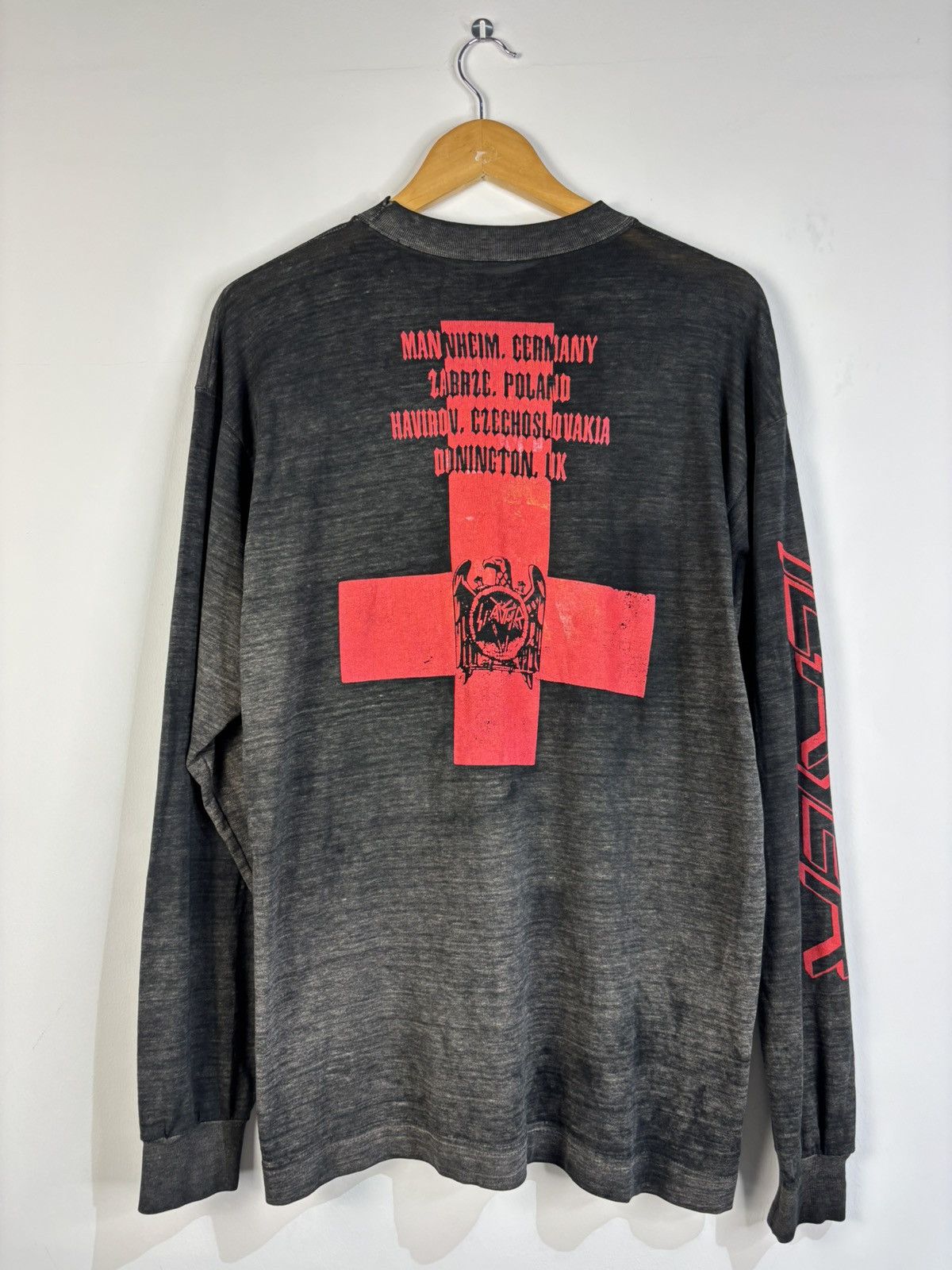 Band Tees Vintage 1993 Paperthin Slayer Monster of rock tour Size US XL / EU 56 / 4 - 2 Thumbnail