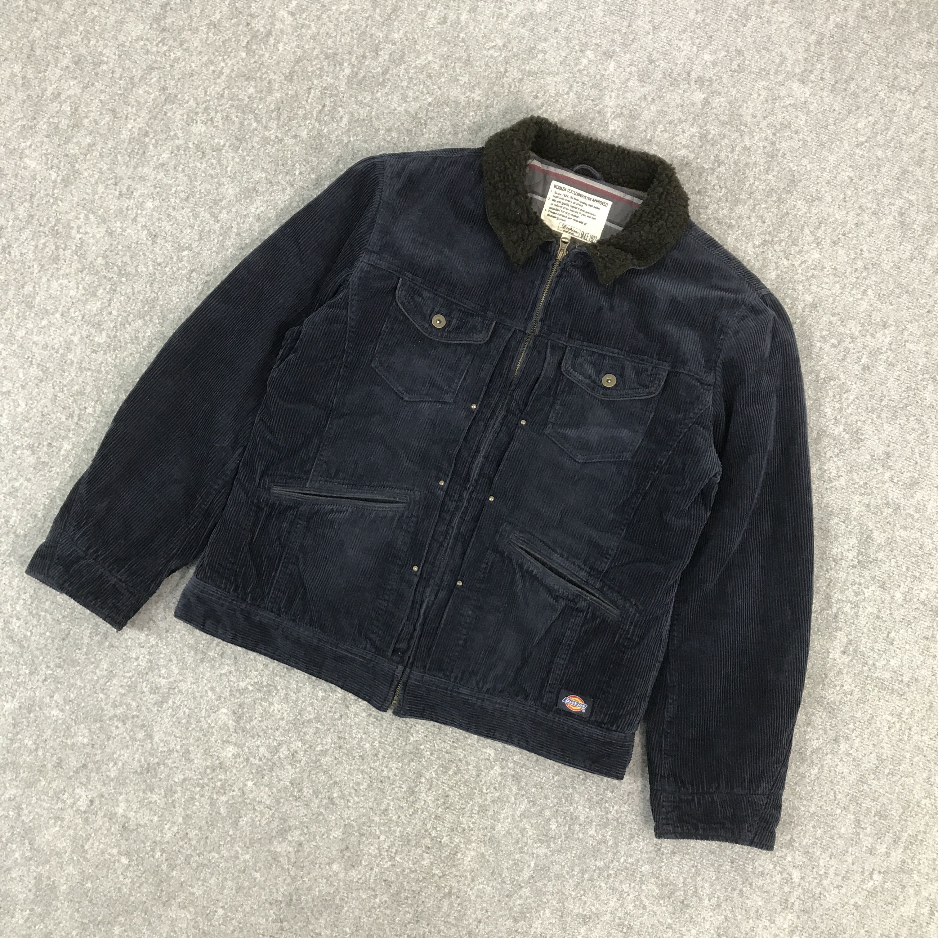 Dickies × Japanese Brand DICKIS WORKER TASTED CORDUROY ZIPPER JACKET Size US XL / EU 56 / 4 - 5 Thumbnail