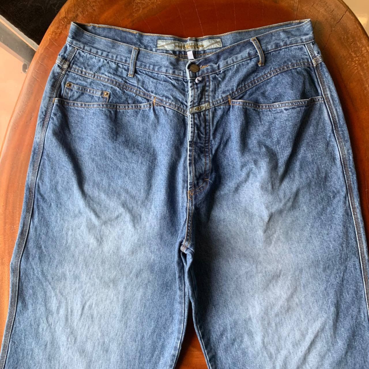 Marithe + Francois Girbaud Vintage Baggy Marithe Francois Girbaud MFG Blue Denim Pants Size US 36 / EU 52 - 3 Thumbnail