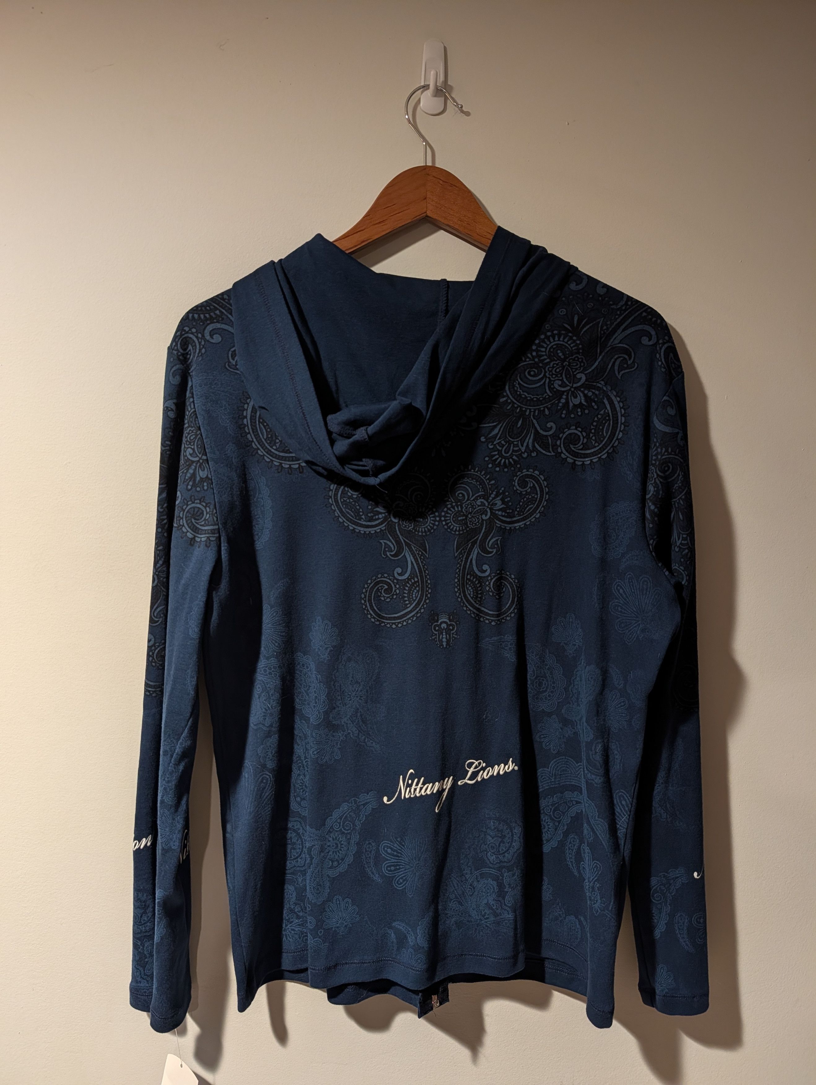 NCAA NWT Penn State Nittany Lions Hoodie Paisley Studio Y2K Size L / US 10 / IT 46 - 8 Thumbnail