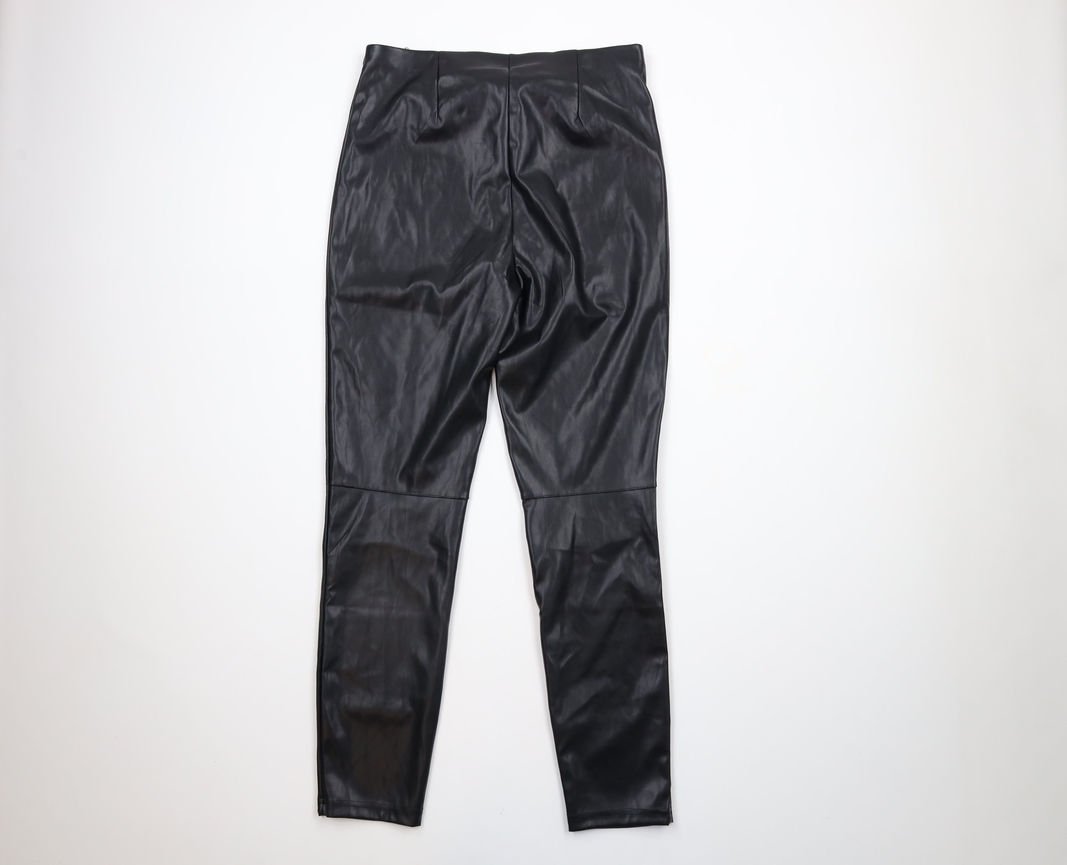 Fabletics × Vintage New Fabletics Vegan Leather Pull On Legging Pants Black Size 30" / US 8 / IT 44 - 7 Thumbnail