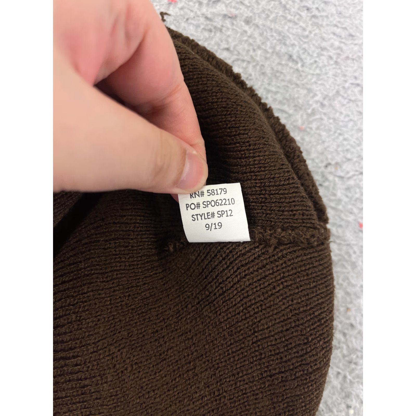 Vintage PromoHeadwear Beanie One Size Adult Brown Knit 100% Acrylic Outdoors Ski Casual Men’s Womens” Size ONE SIZE - 7 Thumbnail