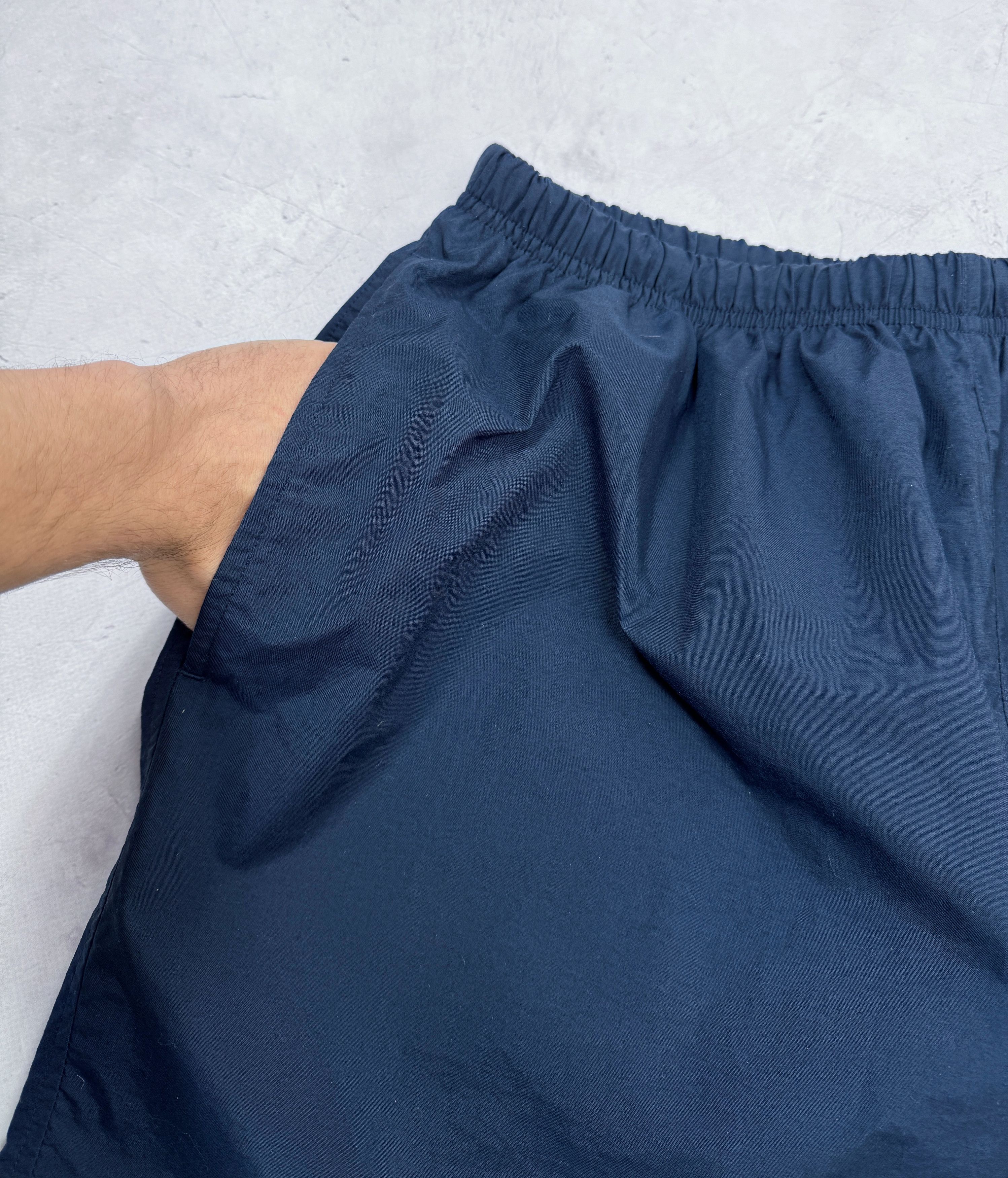 Nike × Vintage Vintage Nike Shorts Swoosh Logo Dark Blue Size US 38 / EU 54 - 6 Thumbnail