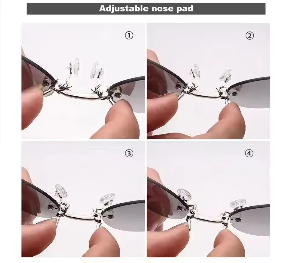 Electric Visual Clip On Nose Glasses Round Rimless Matrix Morpheus Sunglasse Size ONE SIZE - 4 Thumbnail