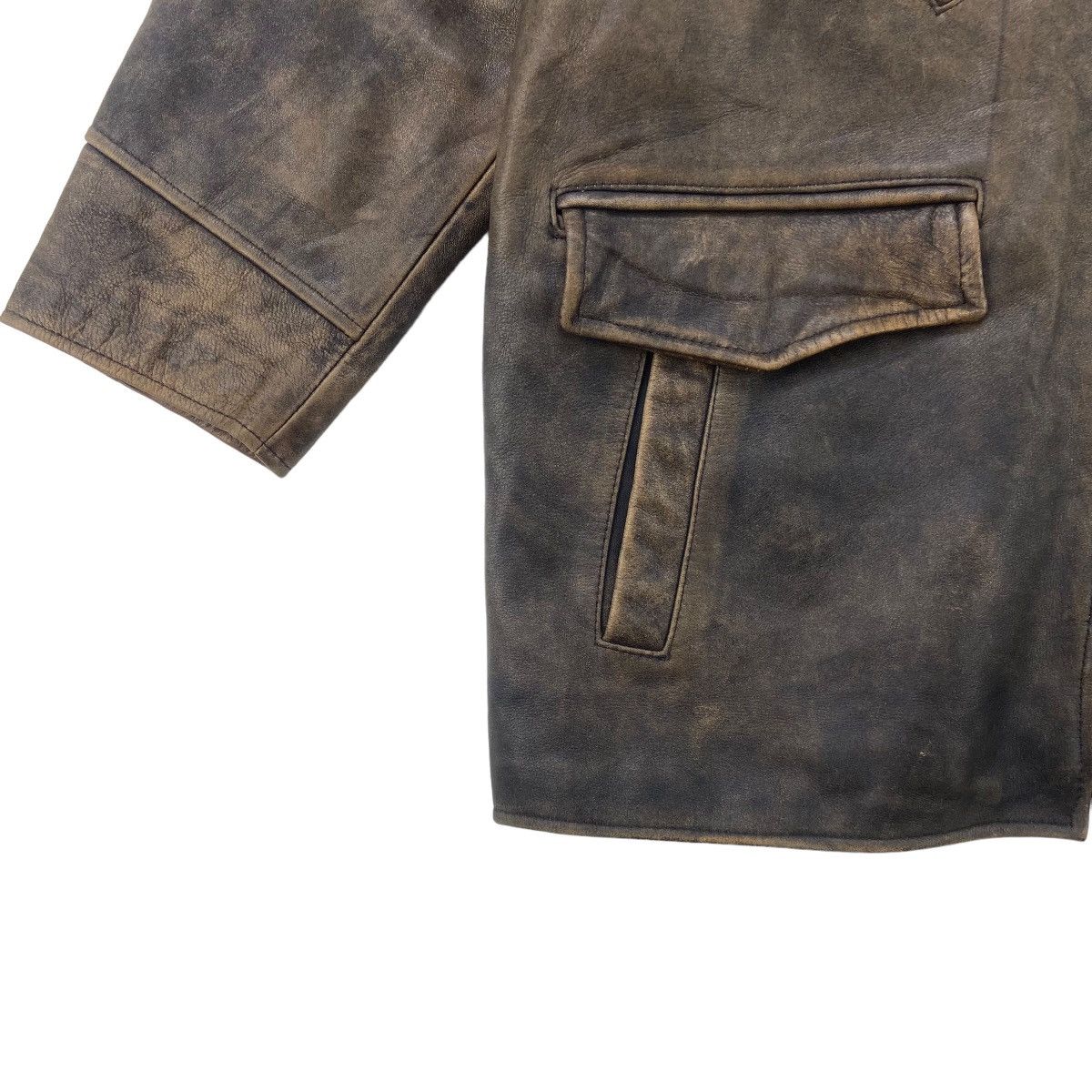 Genuine Leather Vtg 80s Midcoast International Original American Trade Mark Size US M / EU 48-50 / 2 - 9 Thumbnail