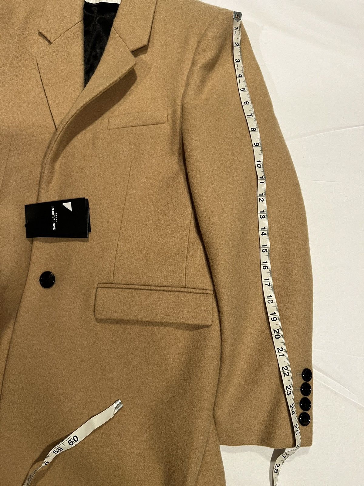 Saint Laurent Paris Saint Laurent slim fit overcoat. 52/42. $3290 Size US L / EU 52-54 / 3 - 5 Thumbnail
