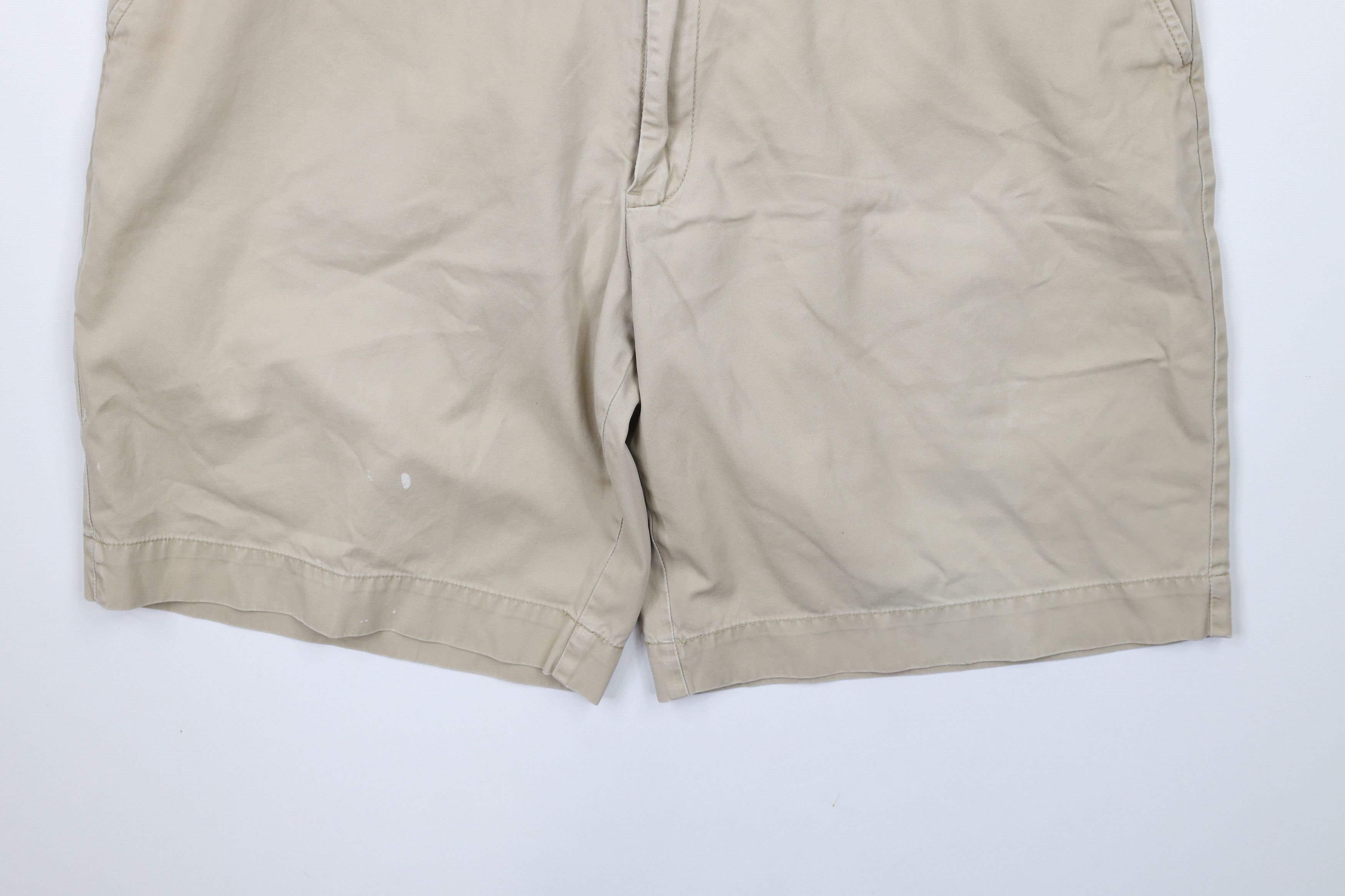 Ralph Lauren × Vintage Vintage 90s Ralph Lauren Above Knee Flat Front Chino Shorts Size US 36 / EU 52 - 4 Thumbnail