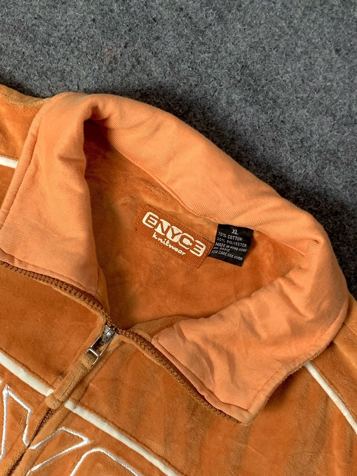 Enyce × Vintage 00’S HIPHOP TRACKTOP / TRACKSUIT JACKET VELOUR ENYCE Size US XL / EU 56 / 4 - 3 Thumbnail