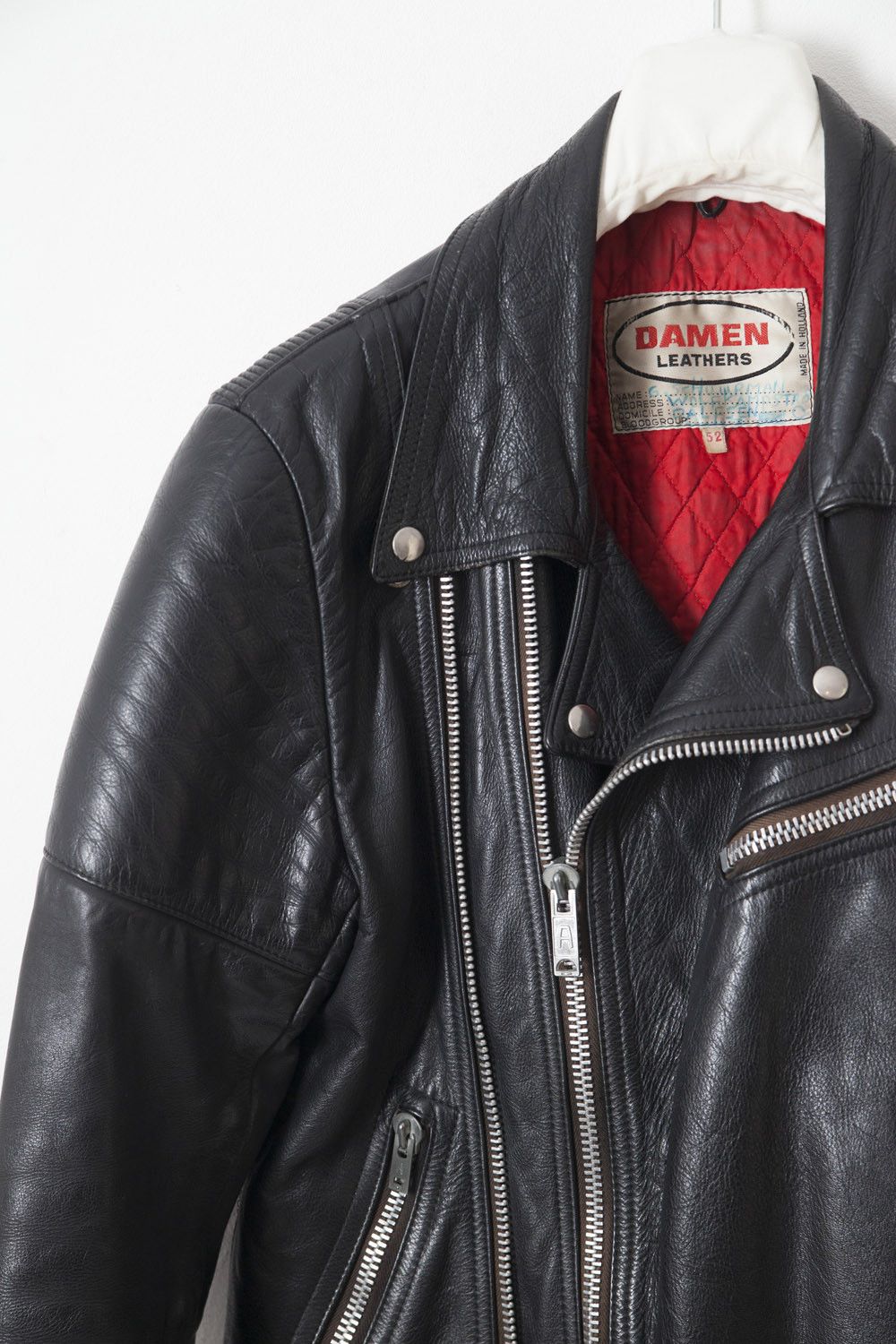Vintage 1980's Damen Leathers perfecto jacket Size US L / EU 52-54 / 3 - 2 Thumbnail