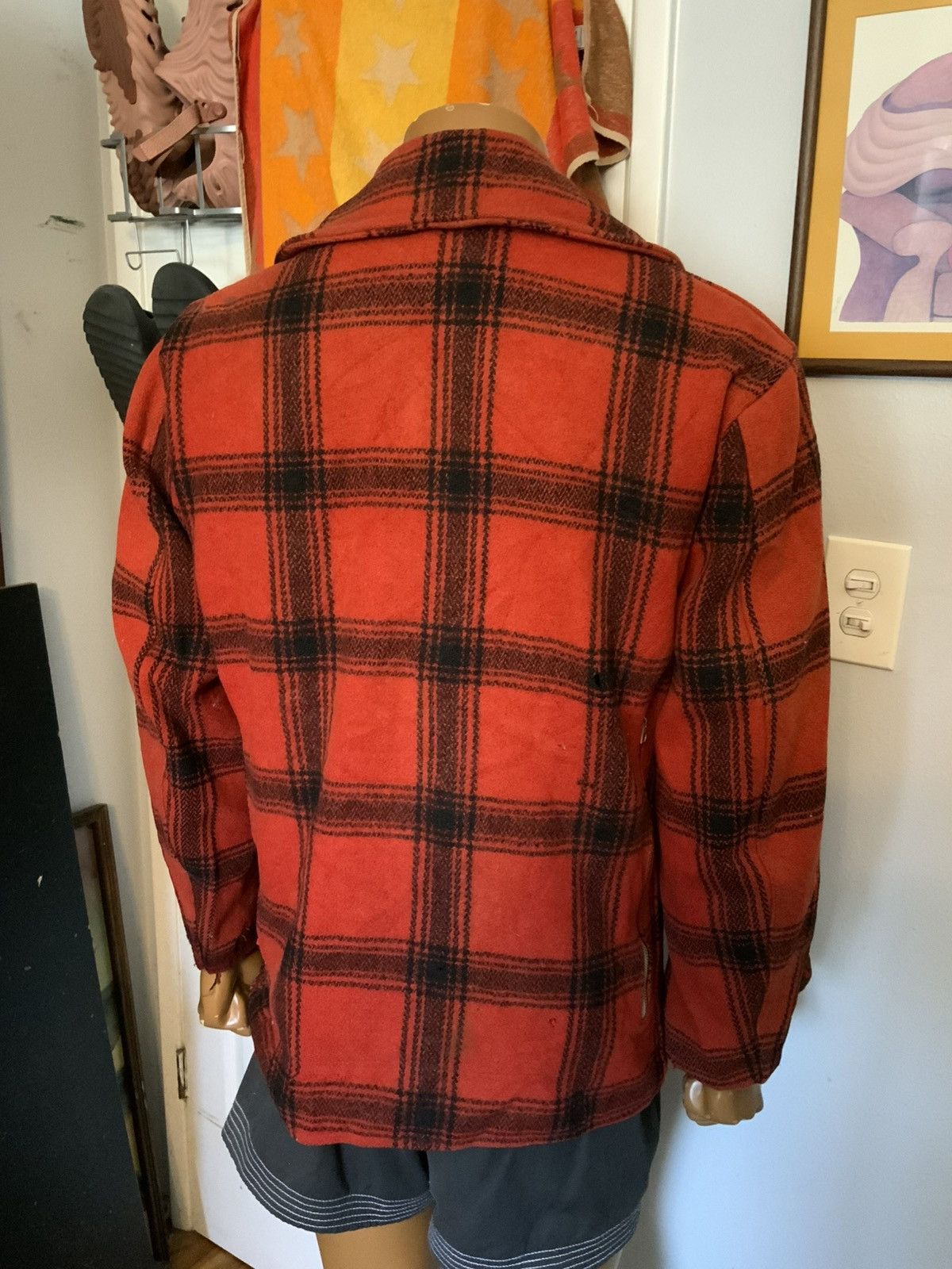 Vintage Vintage 40s 50s Buffalo Plaid Wool Mackinaw Jacket Coat Size US S / EU 44-46 / 1 - 16 Thumbnail