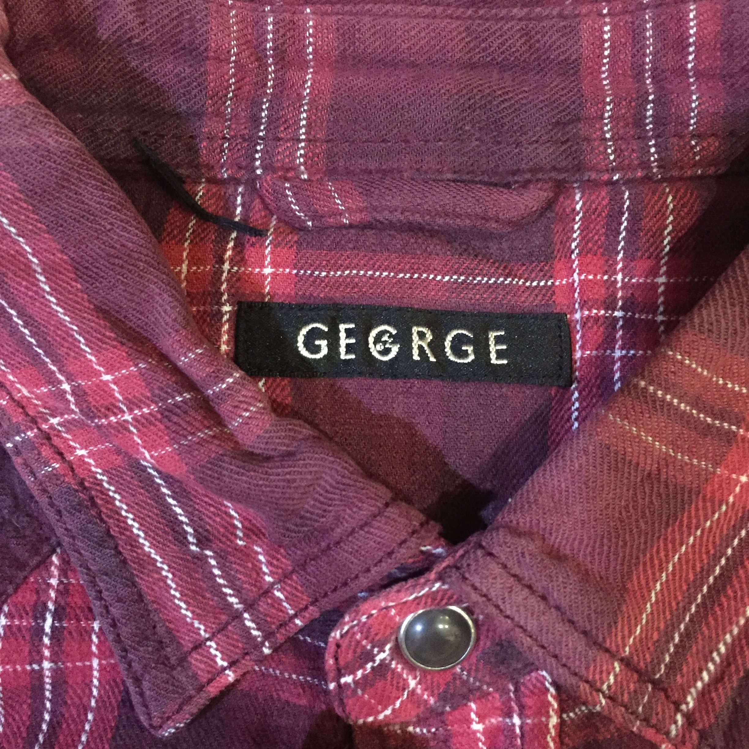 George George Chinese Cheongsam Boxy Shirt Flannel Reworked Size S / US 4 / IT 40 - 3 Thumbnail