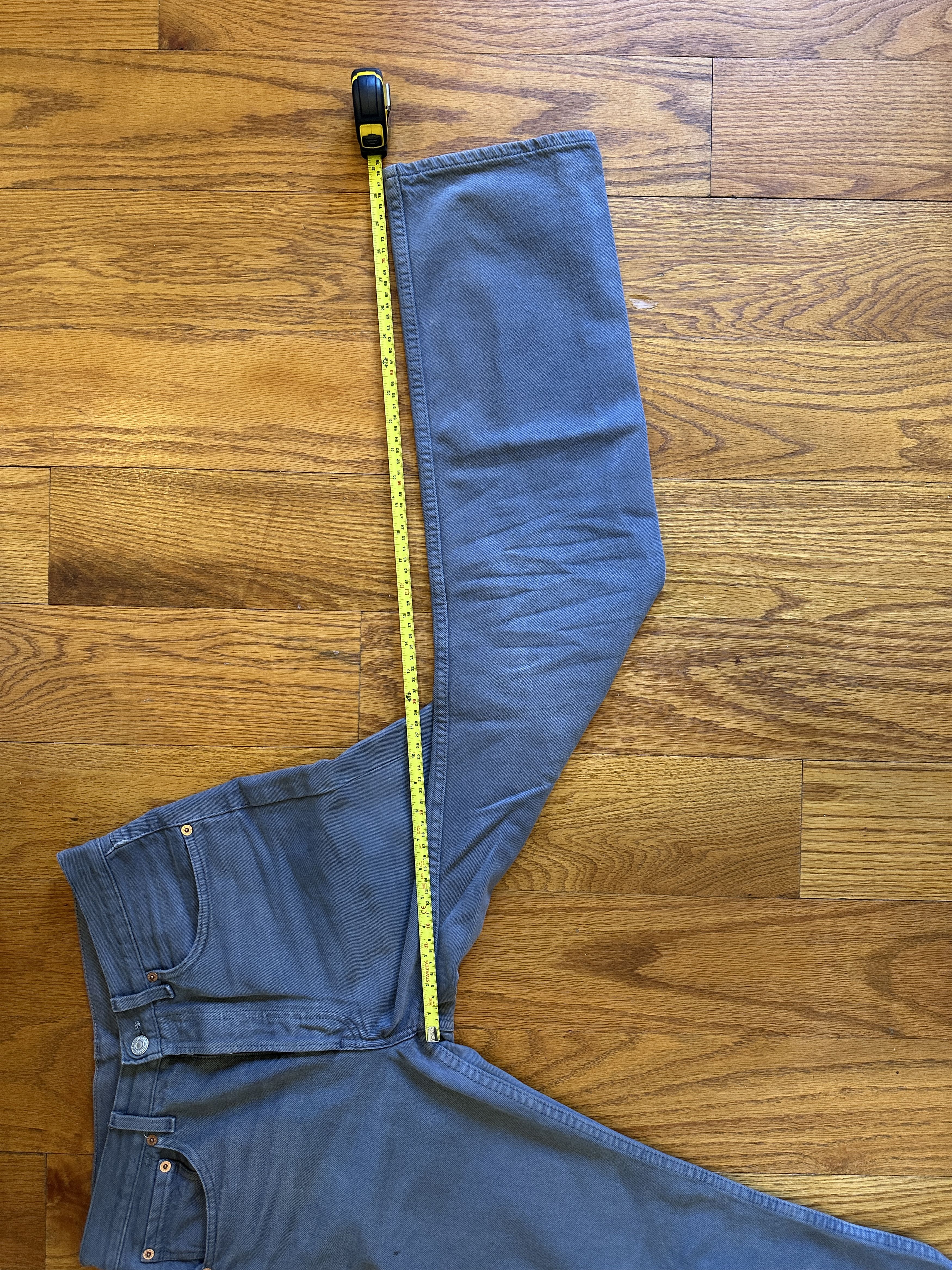 Levi's Vintage Levi's 501 Grey Denim 90s Size US 30 / EU 46 - 9 Thumbnail