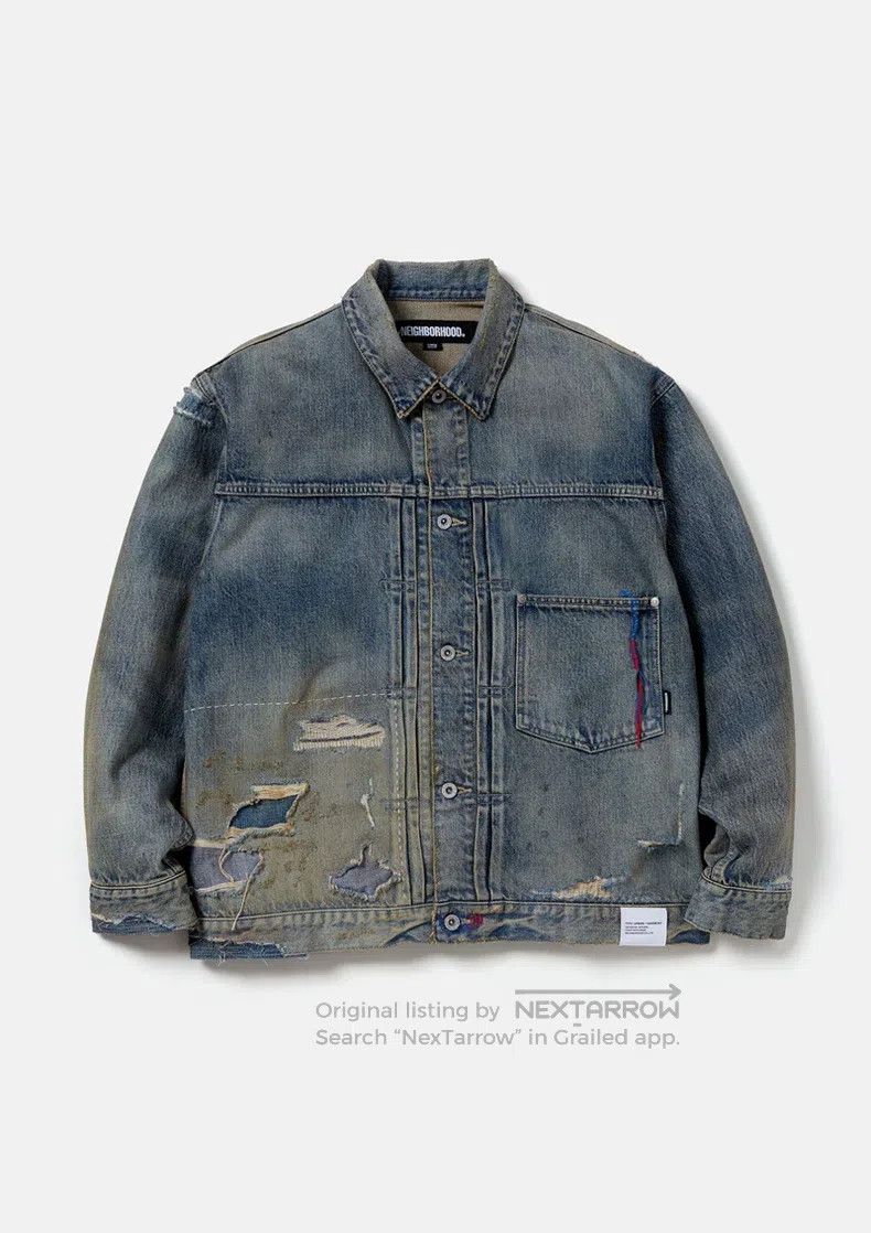 Neighborhood Neighborhood Indigo Washed Destroyed Model Size US L / EU 52-54 / 3 - 1 Thumbnail