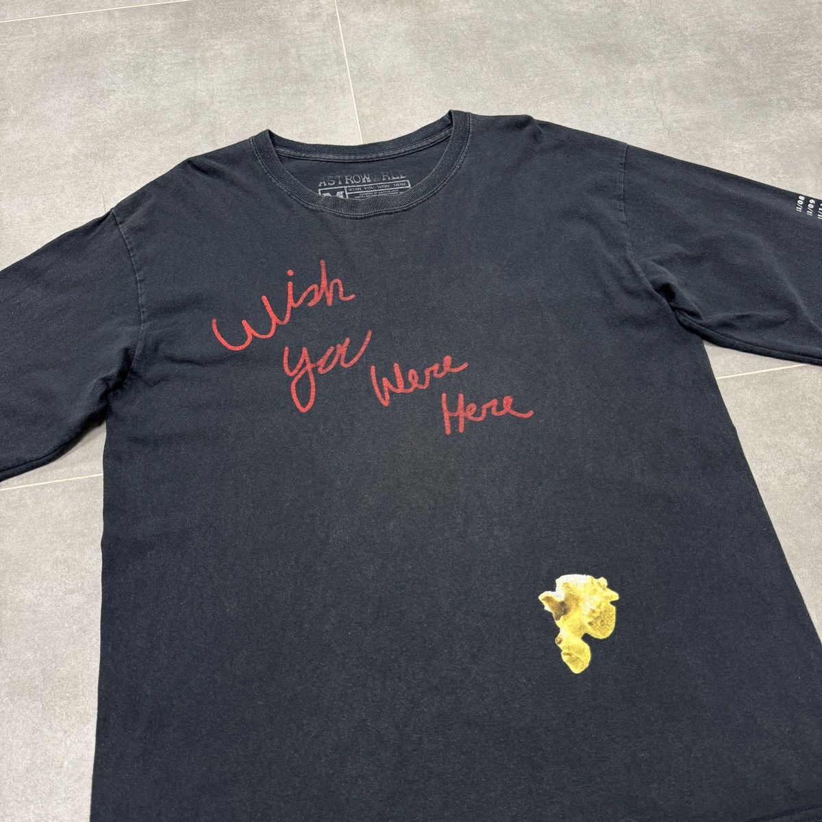 Band Tees × Travis Scott Travis Scott Astroworld Tour Wish You Were Here Shirt Size US M / EU 48-50 / 2 - 9 Thumbnail